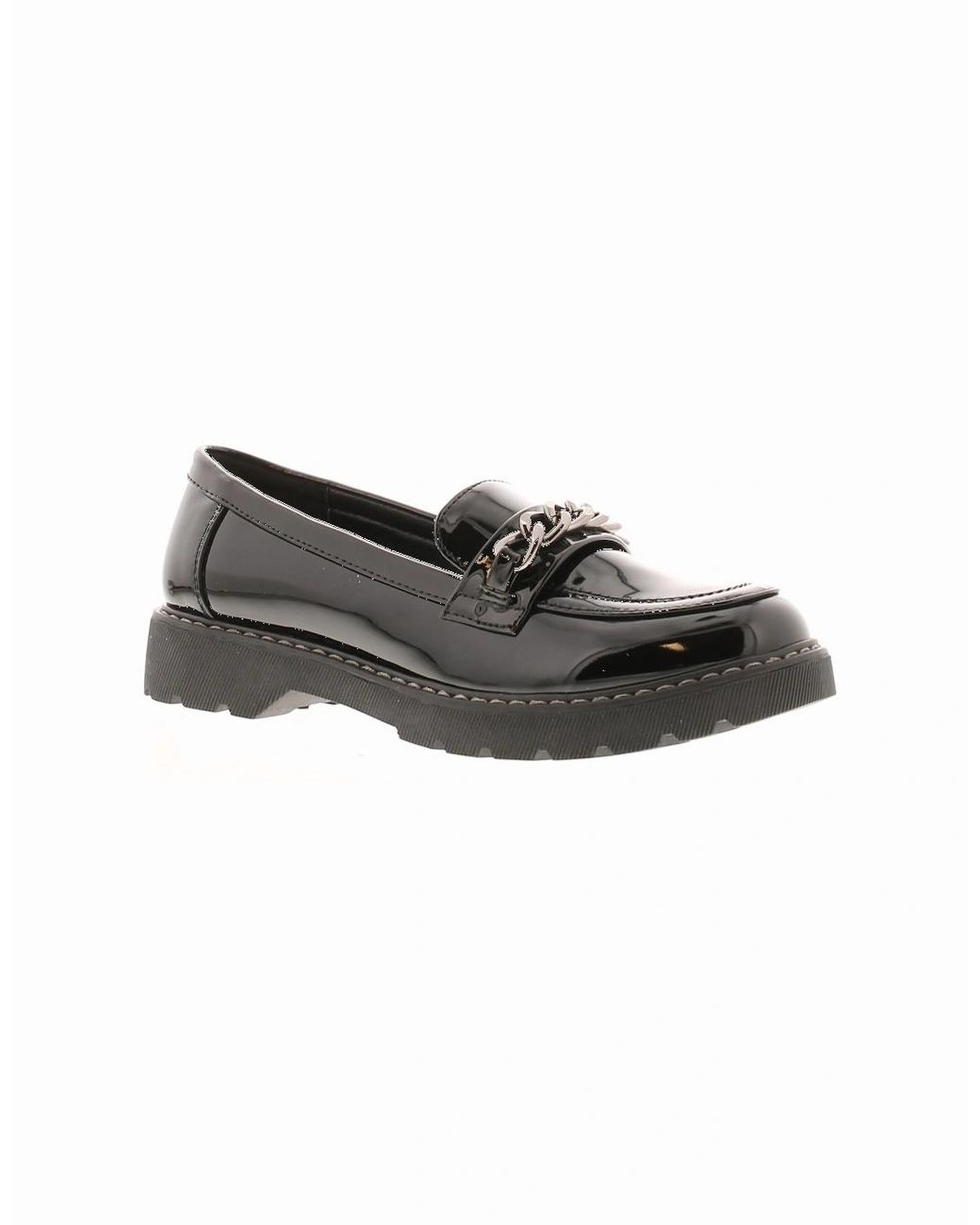 Apache Multicolor Shoes Work School Kilburn Slip On Patent Uk Size