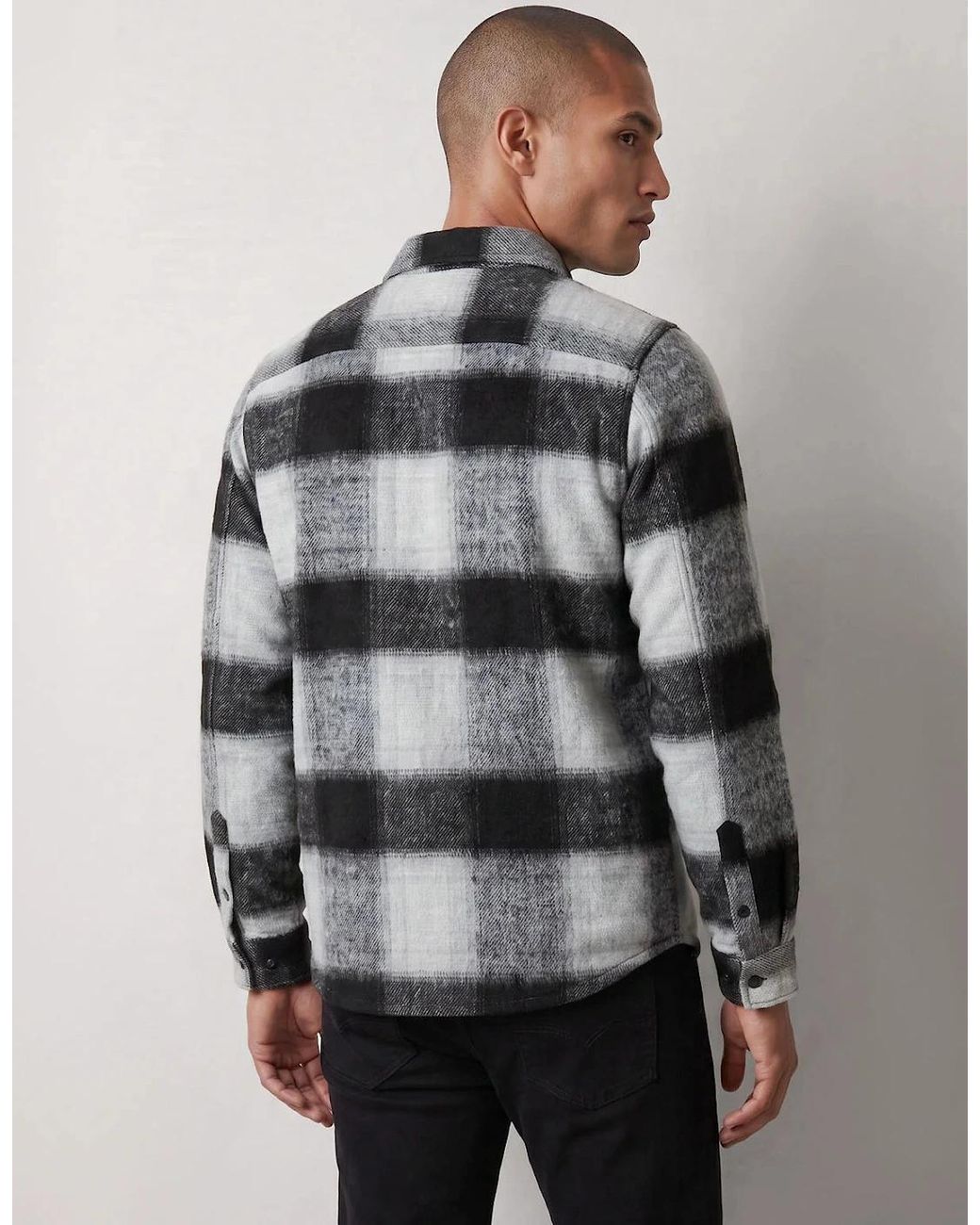 Luke 1977 Gray Ettrick Soft Overshirt