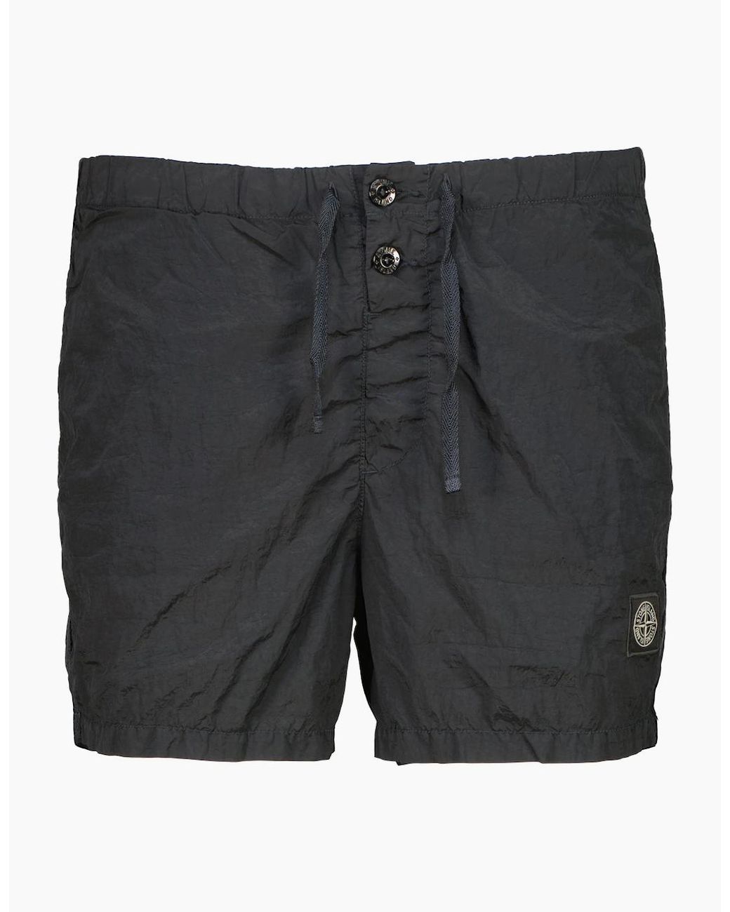 Stone Island Gray Nylon Metal Swim Shorts for men