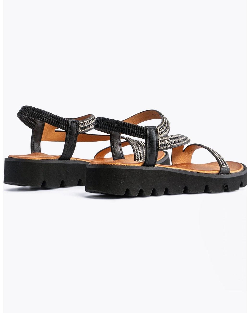 Heavenly Feet Black Fresco Sandals