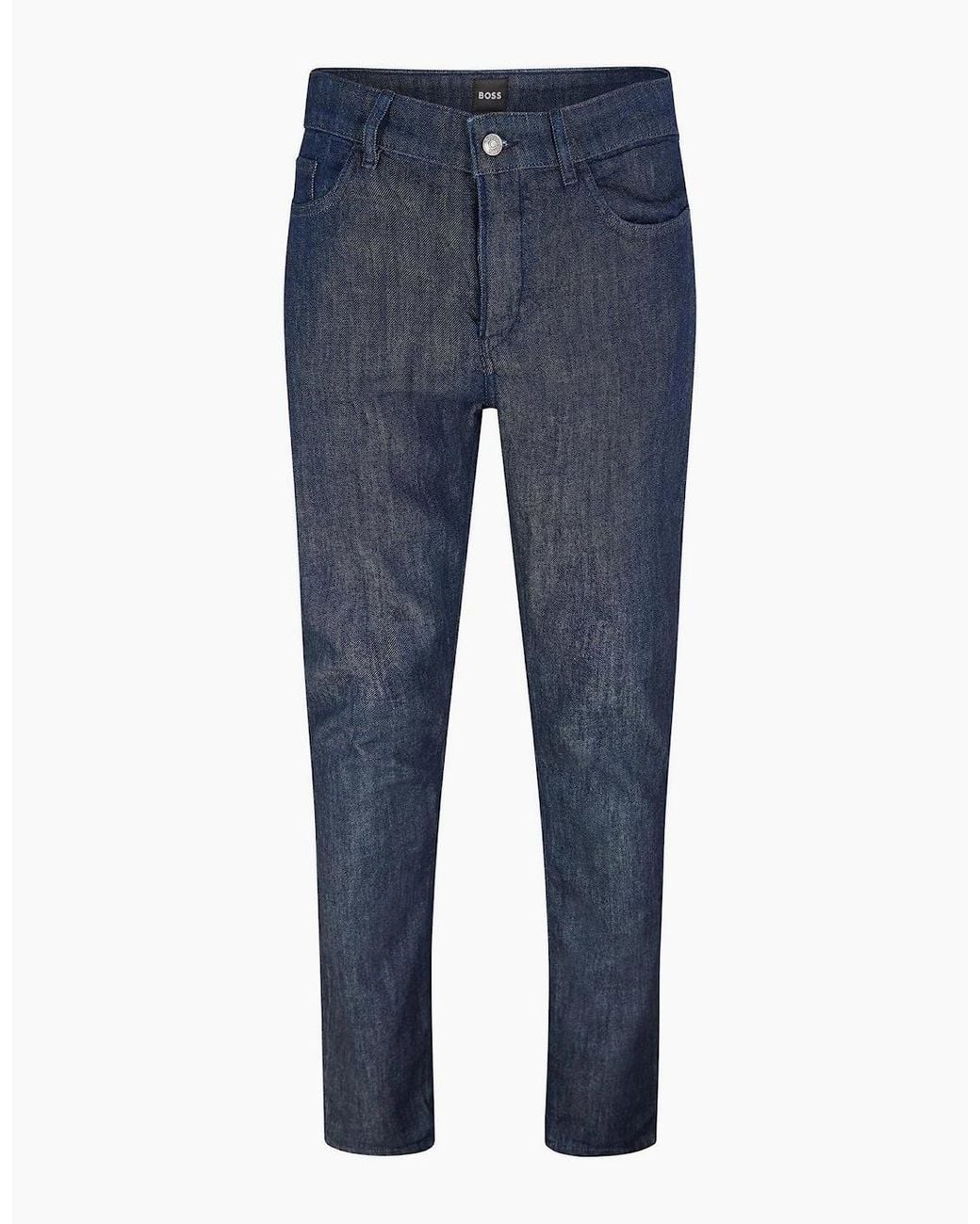 Boss Blue Five Pocket Slim Fit Jeans for men