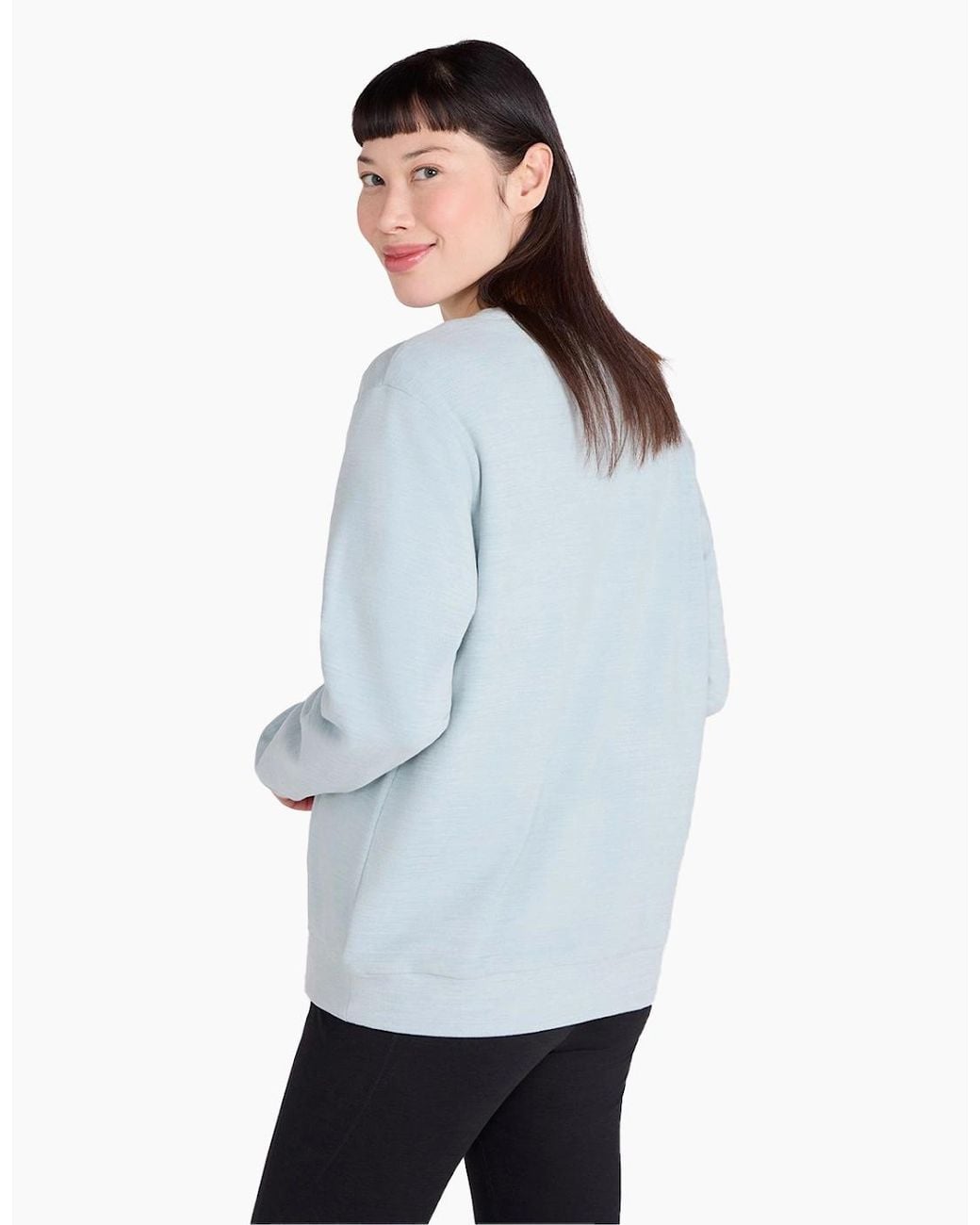 Mountain Warehouse Blue Ladies Strath Melange Supersoft Sweatshirt