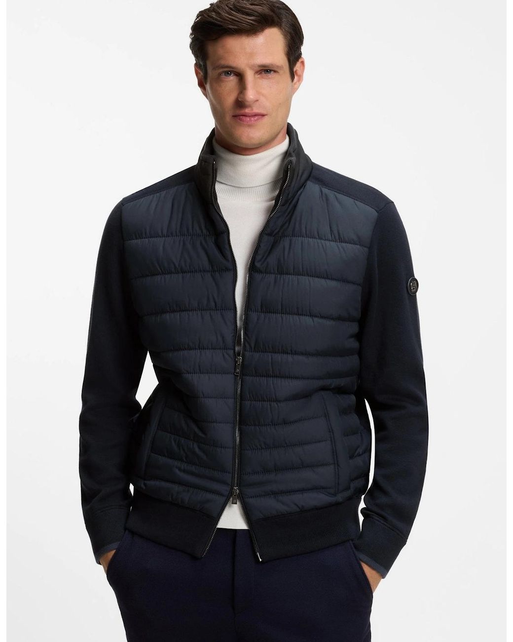 Boss Blue Boss H Facente Zip Jacket 404 Dk for men