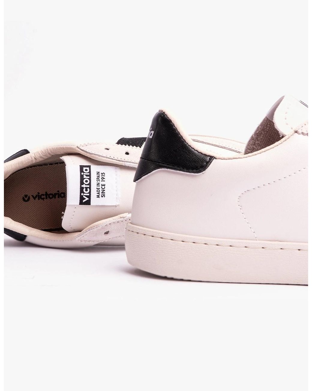 Victoria Pink Berlin Faux Leather & Split Trainers Negro