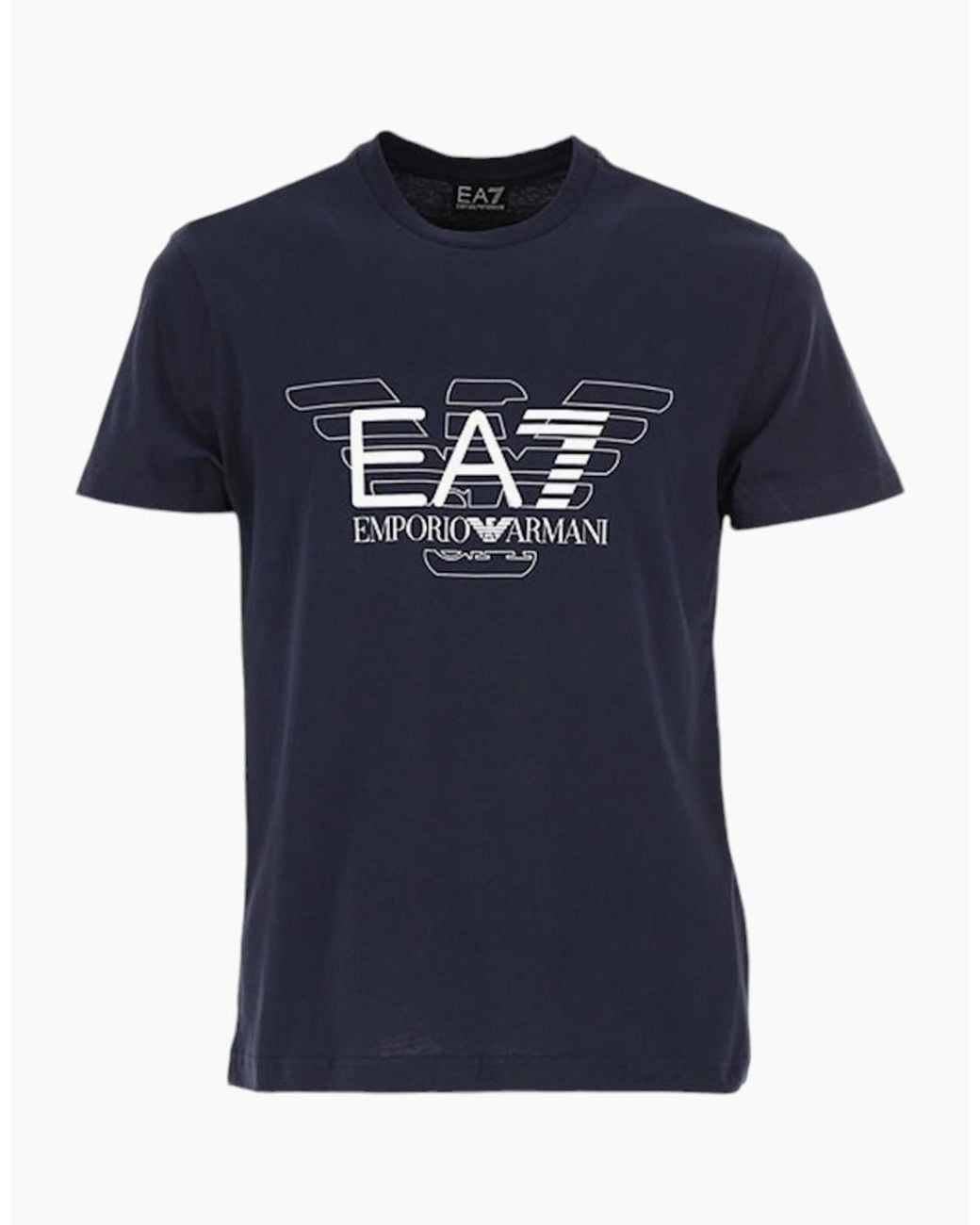 Armani Blue Ea7 3Zpt45 Cotton T-Shirt Emporio Summer Tops Tees