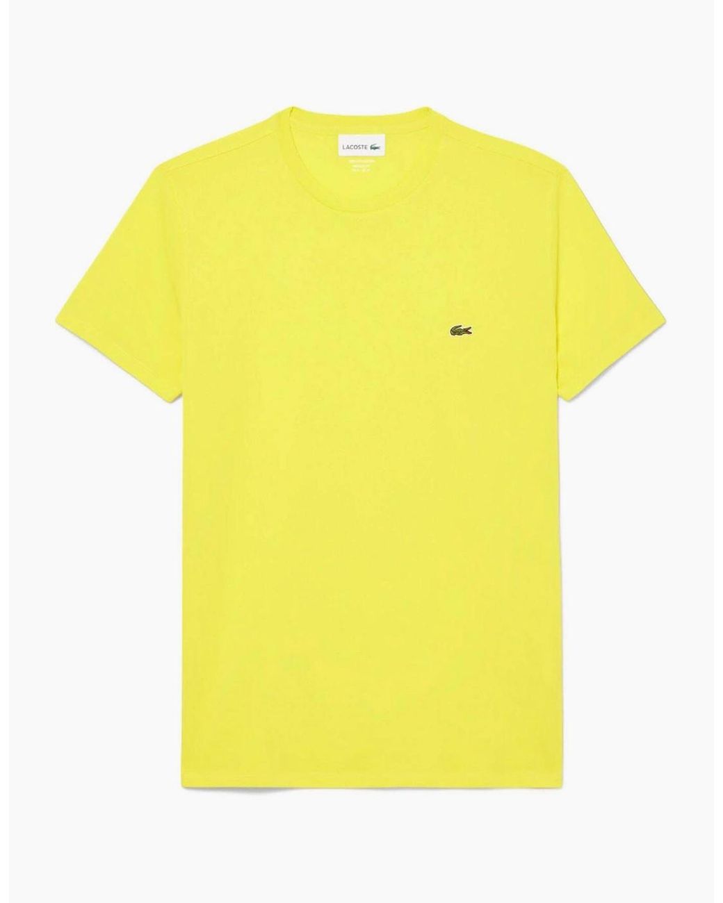 Lacoste Yellow Pima T Shirt for men