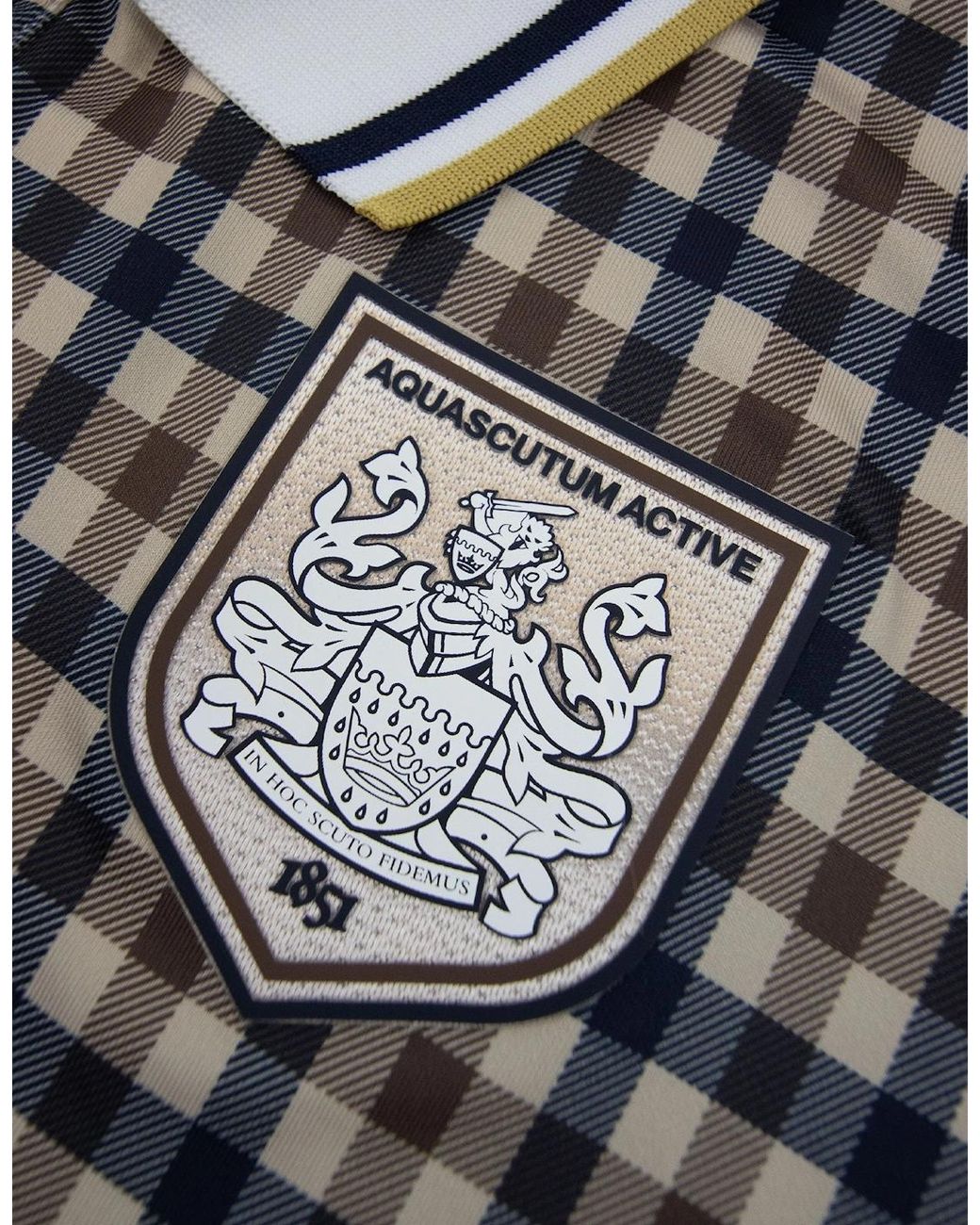 Aquascutum Black Since 1851 Soccer Polo 28 for men