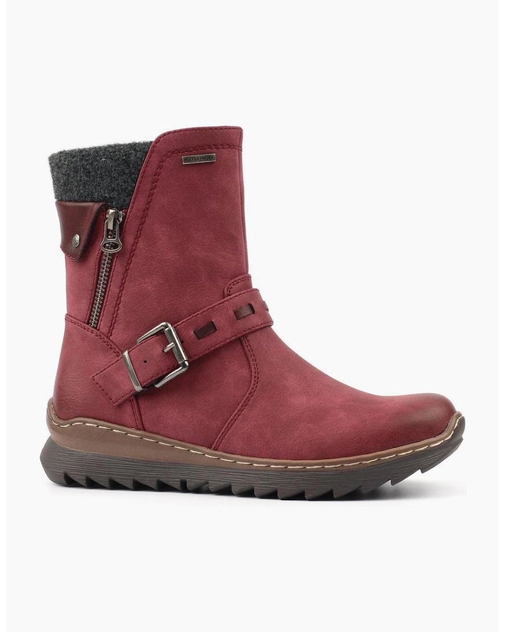Lunar Red Haley Ankle Boots