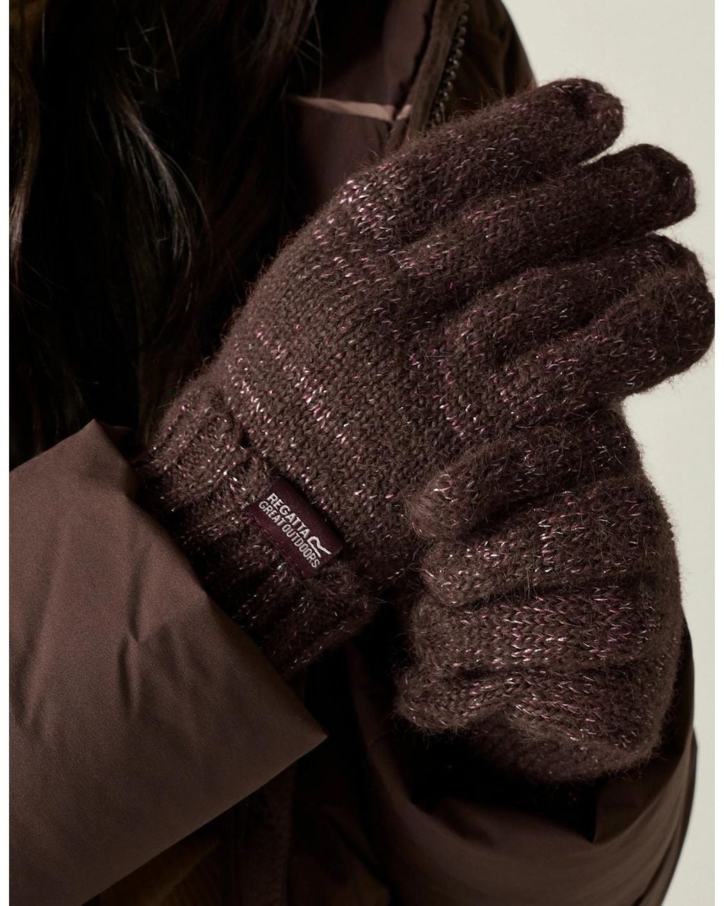 Regatta Brown Ladies Multimix Winter Gloves
