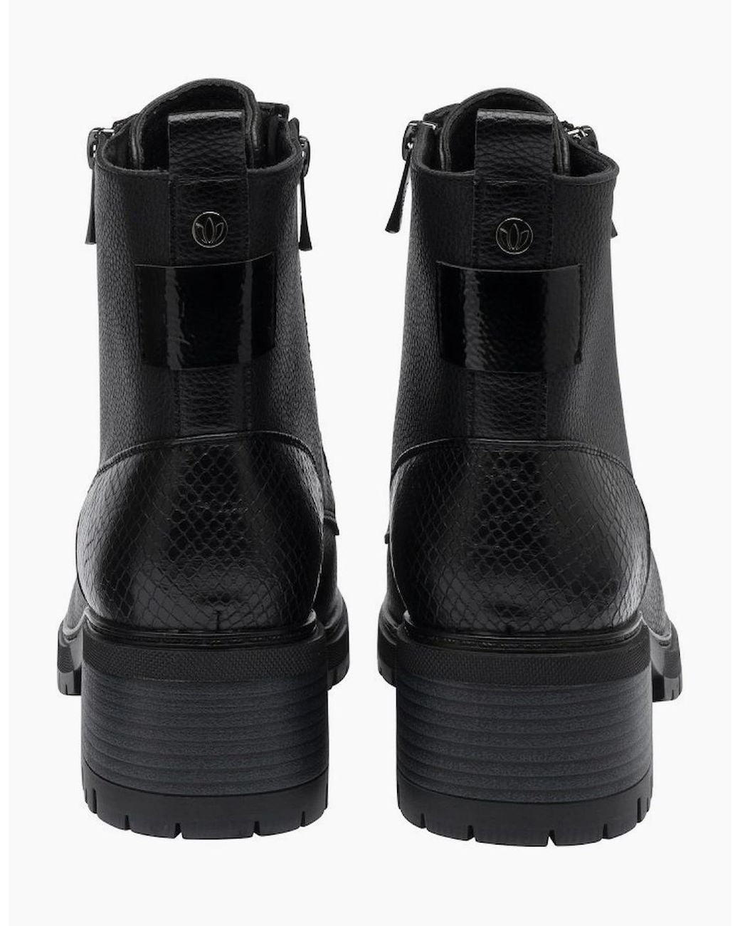 Lotus Black Jazlyn Ankle Boots