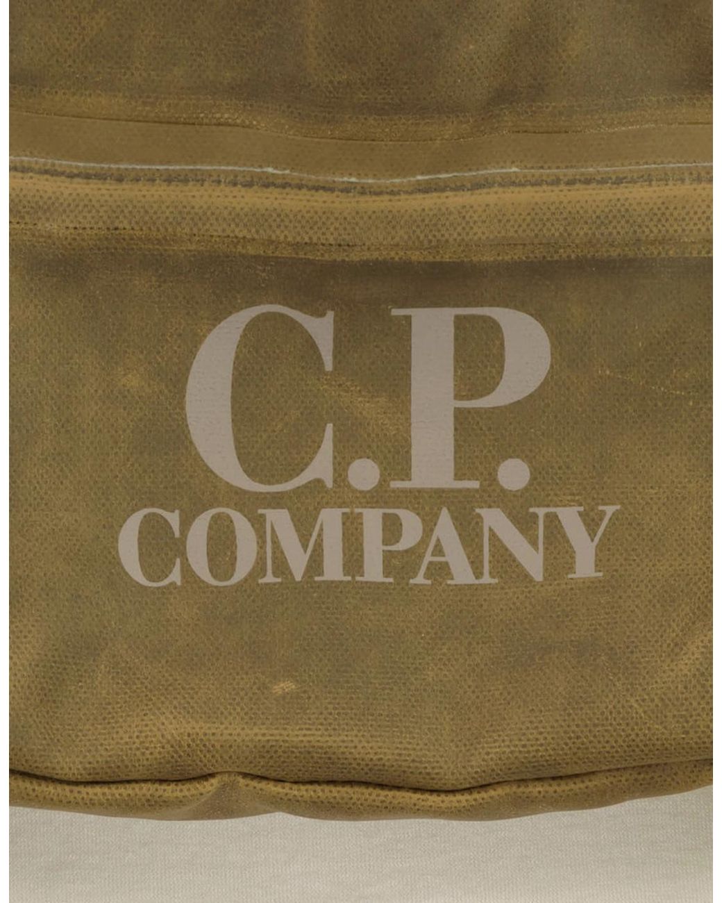 C P Company Green Tyred Logo Backpack for men