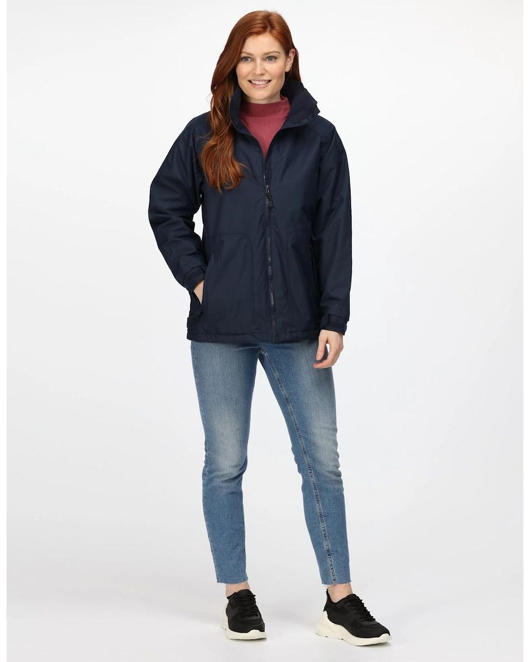 Regatta Blue Ladies Waterproof Windproof Jacket (Fleece Lined)