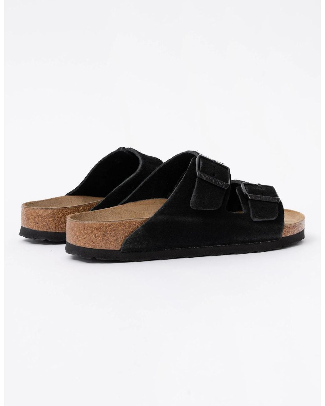 Birkenstock Arizona Black Suede Leather Sandals