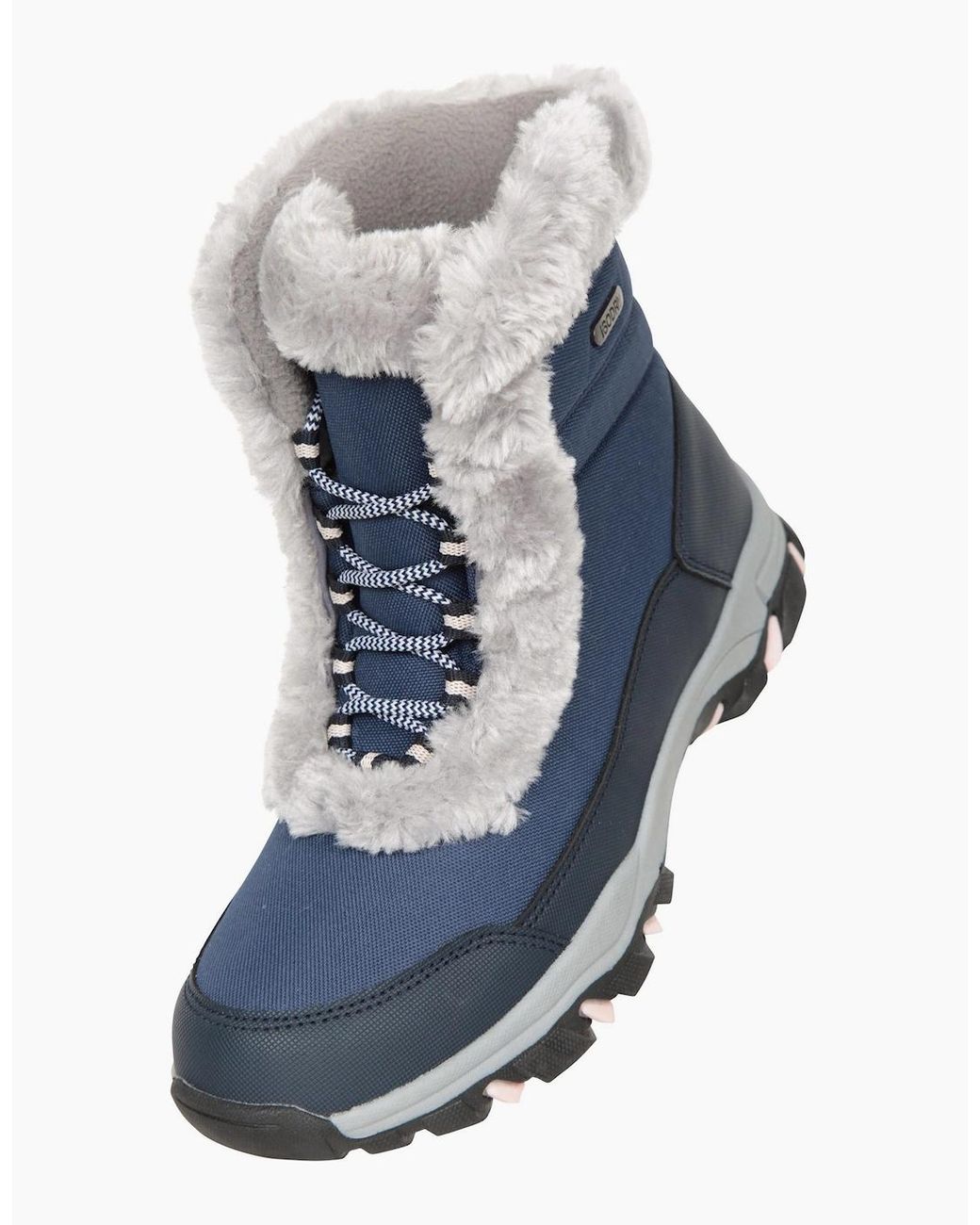 Mountain Warehouse Blue Ladies Ohio Thermal Short Shaft Snow Boots