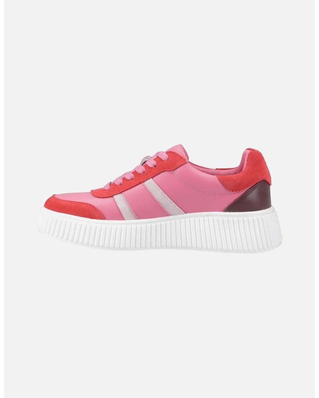 Hush Puppies Pink Holly Suede Fuchsia Trainers