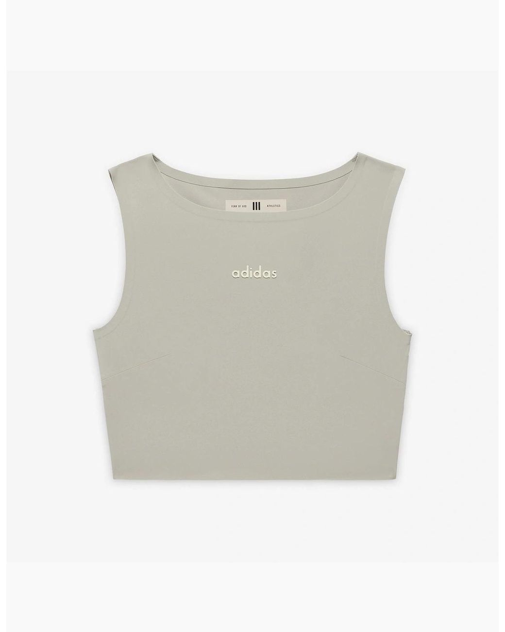 Adidas Gray Ath Tank Vest