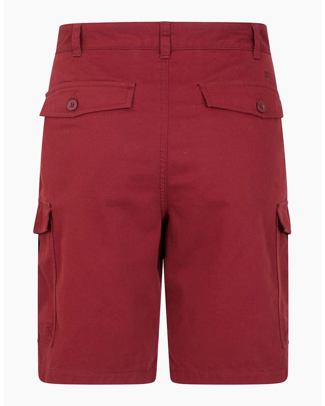 Mountain Warehouse Red Lakeside Cargo Shorts for men
