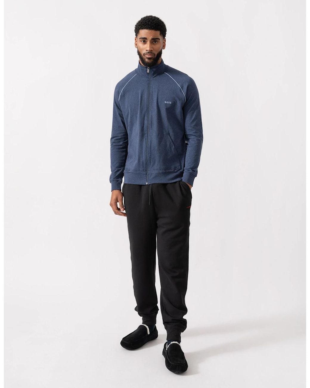 Boss Blue Boss Mix & Match Full Zip Loungewear Jacket for men