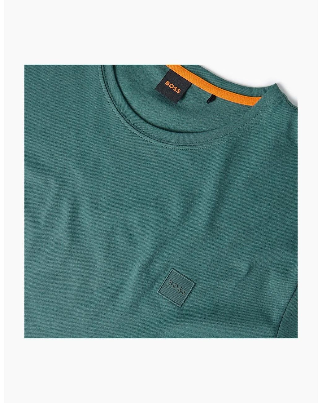 Boss Green Tales T-Shirt With Logo Patch Premium Cotton for men
