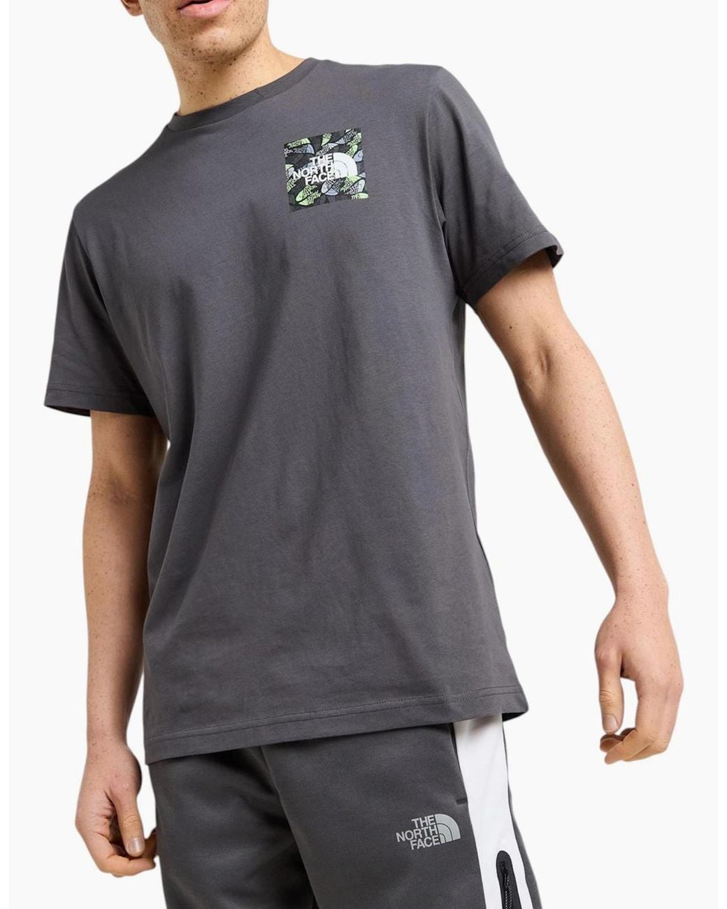 The North Face Black T Shirt Box Exploration Crew Neck Graphic Print Cotton Tee for men
