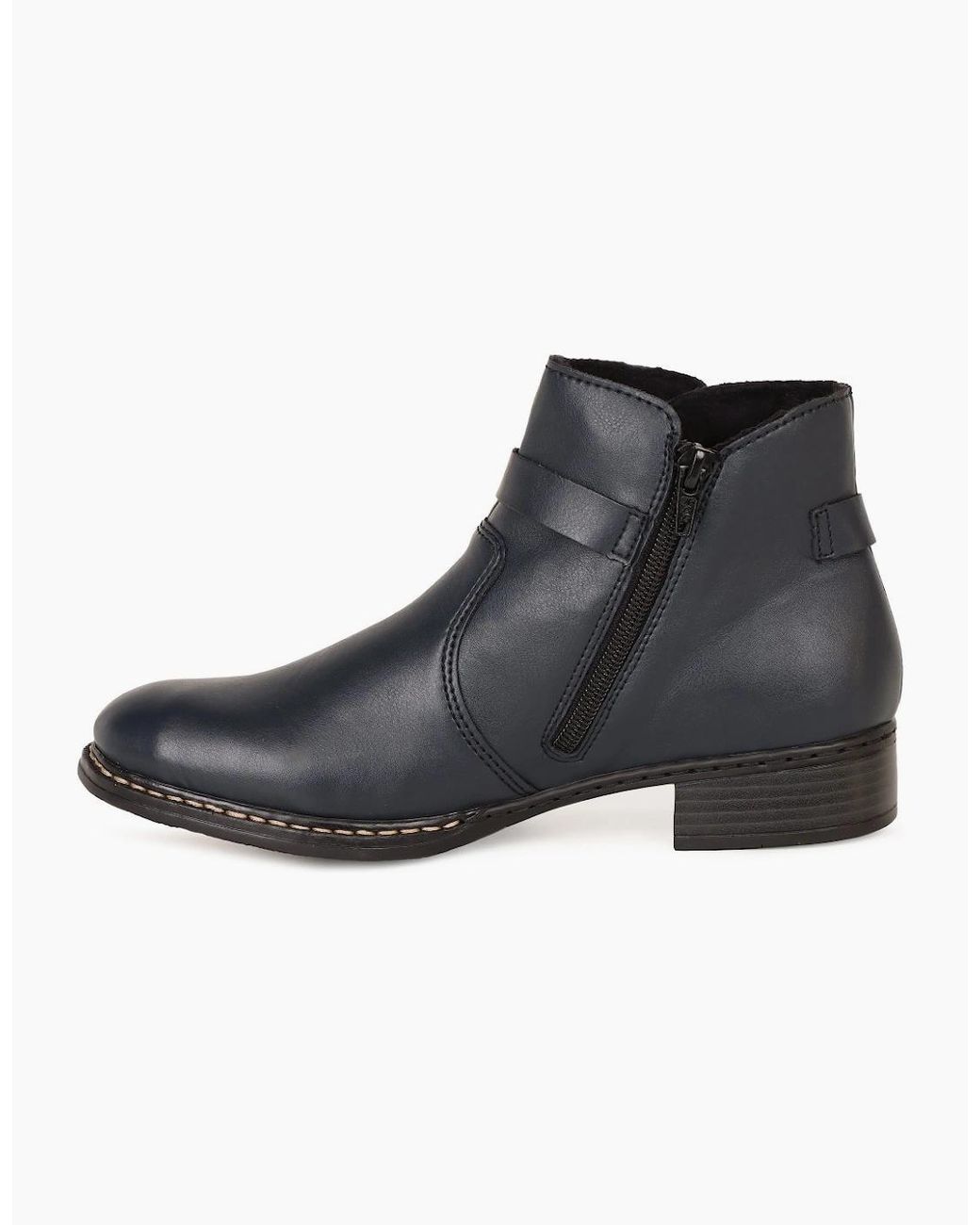 Rieker Black Cawood Ankle Boots