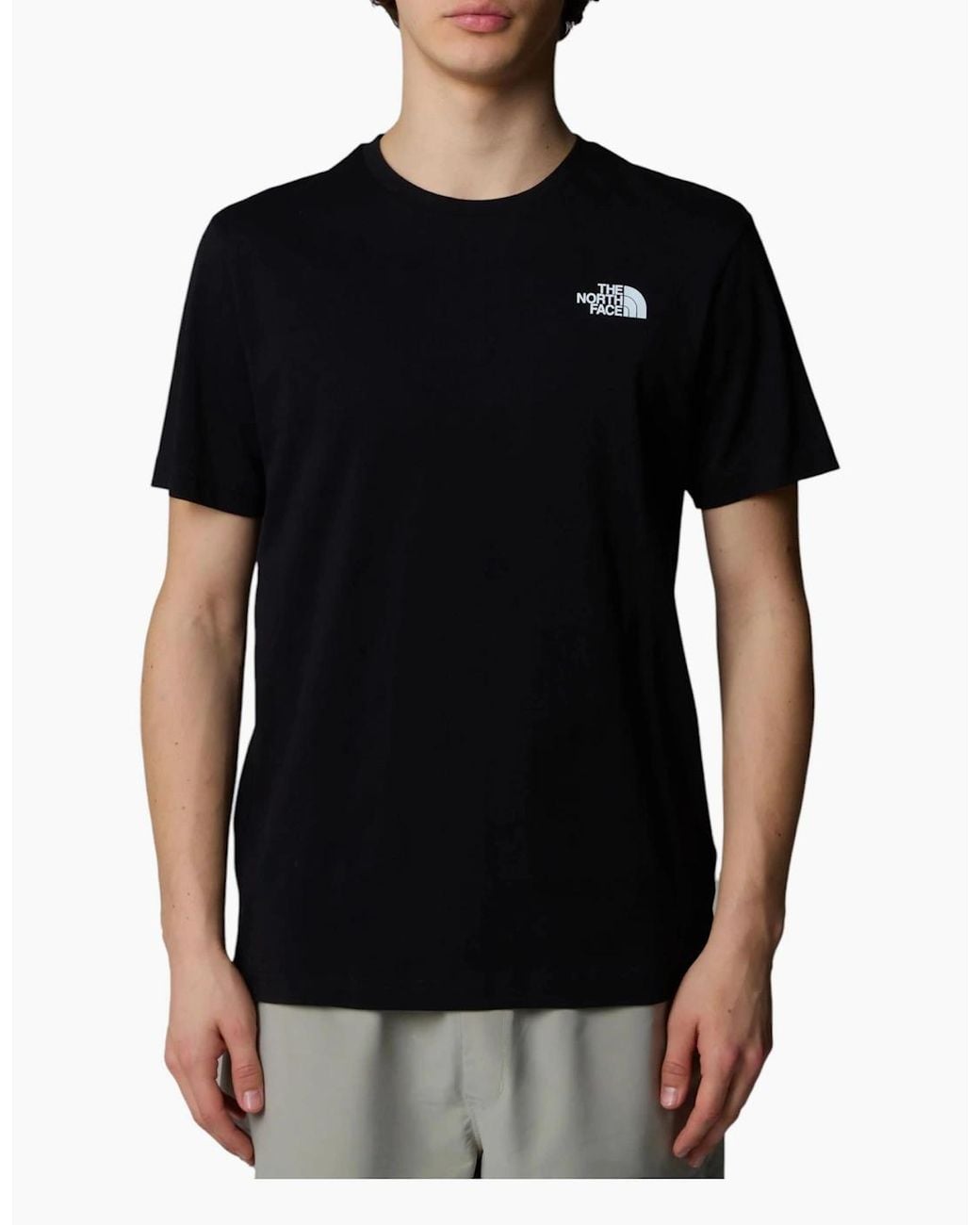 The North Face Black T Shirts Box Nse Celebration Crew Neck Graphic Print Summer Tee for men