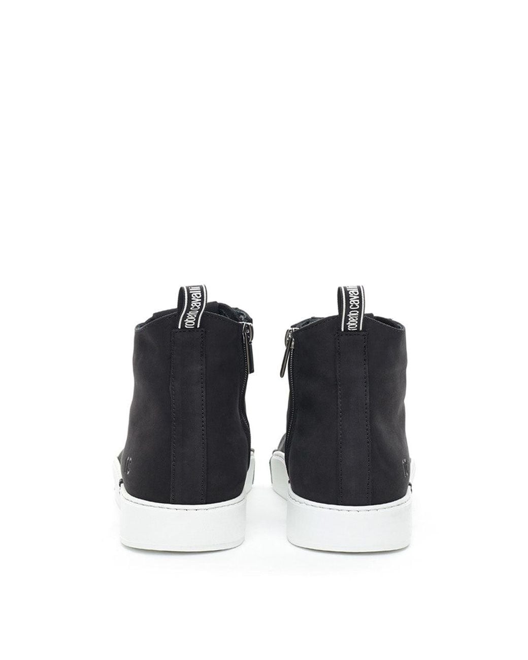 Roberto Cavalli Black Alte Sneakers