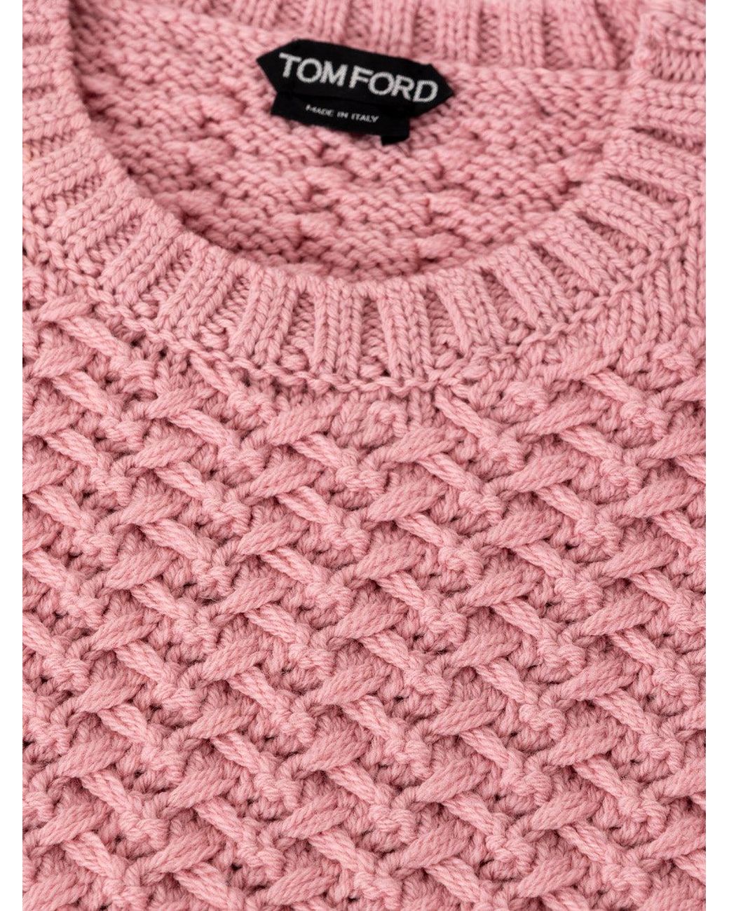 Tom Ford Pink Pullover Intrecciato