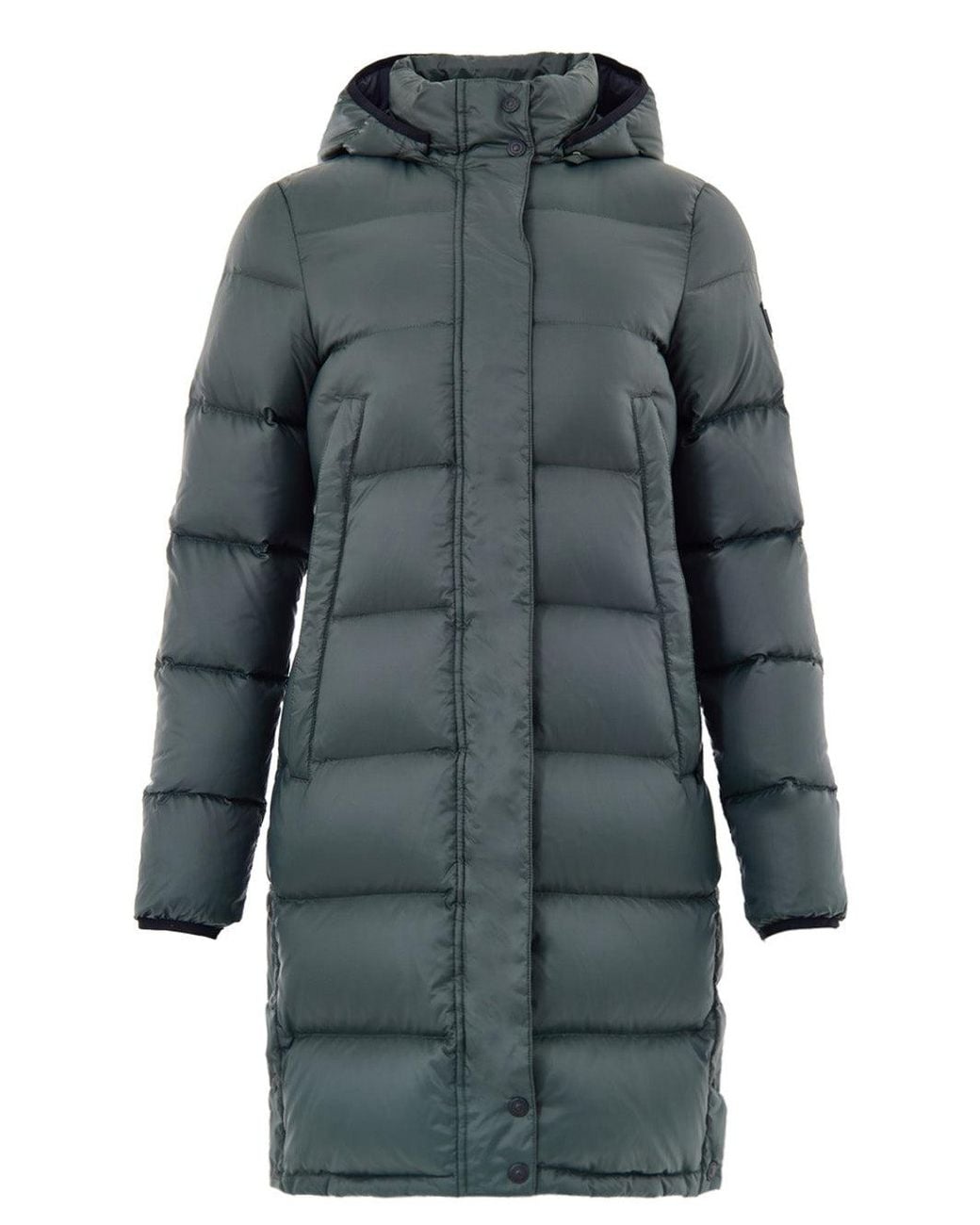 Moose Knuckles Gray Piumino Imbottito Lungo