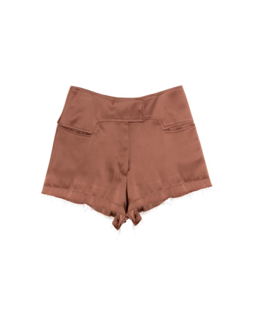 Tom Ford Brown Satin Shorts