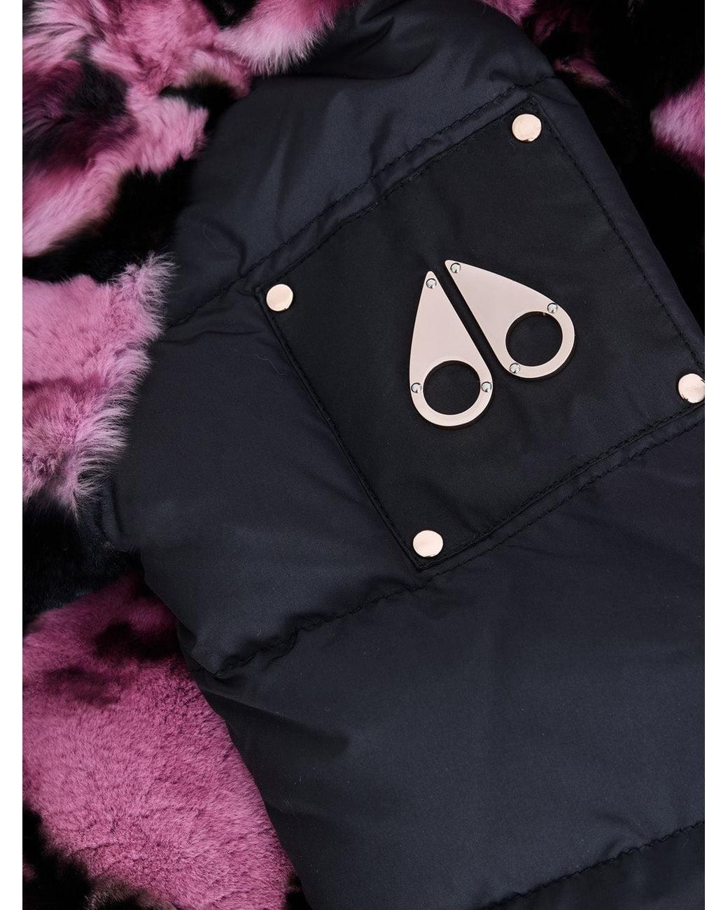 Moose Knuckles Purple Giubbino Bomber Con Inserti