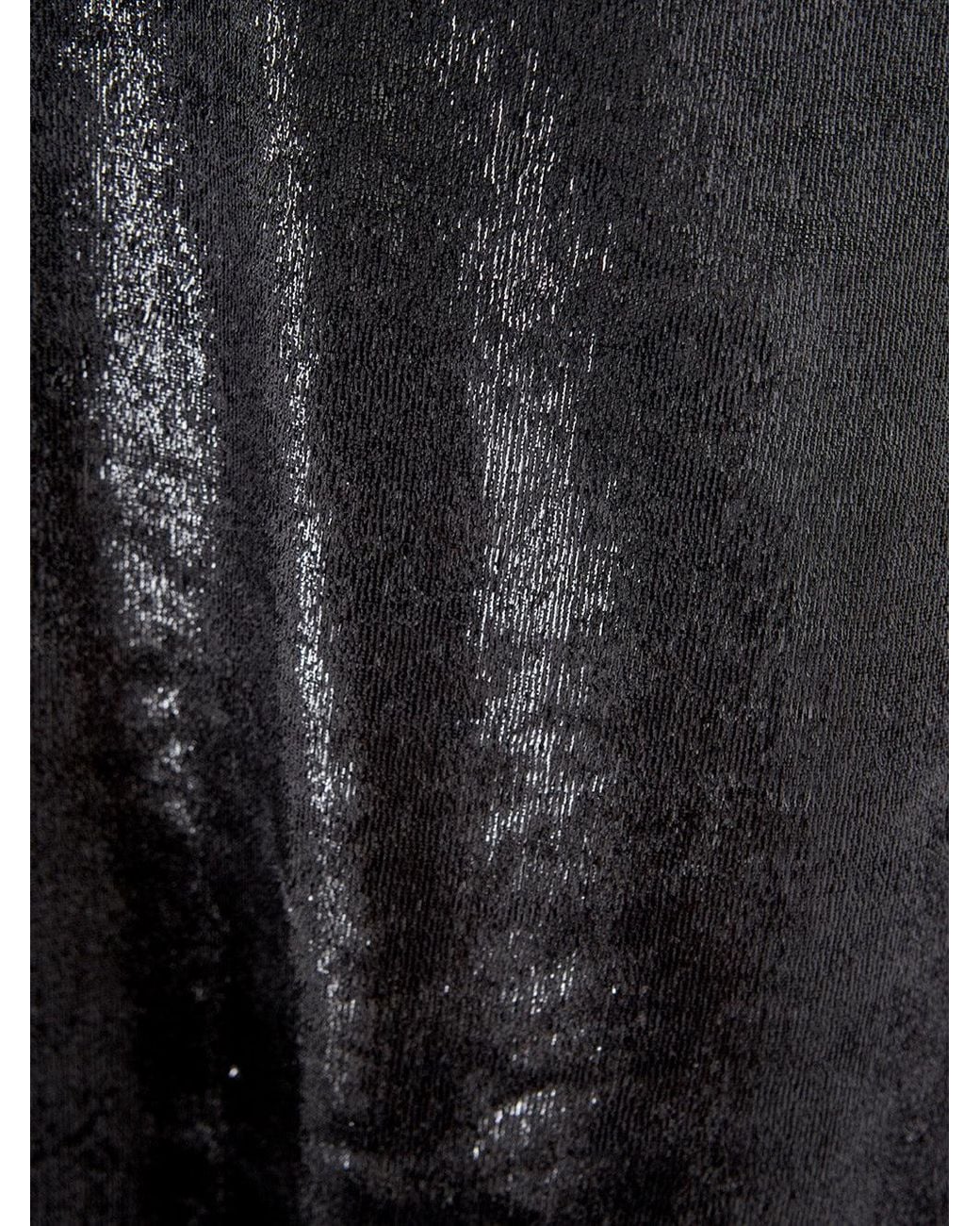 Lardini Black Embellished Velvet Effect Dress