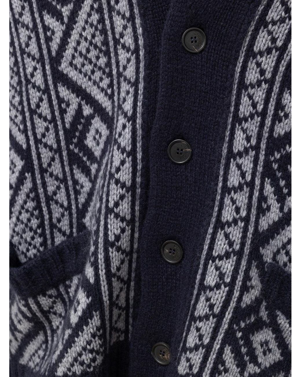 Cruciani Blue Cardigan for men