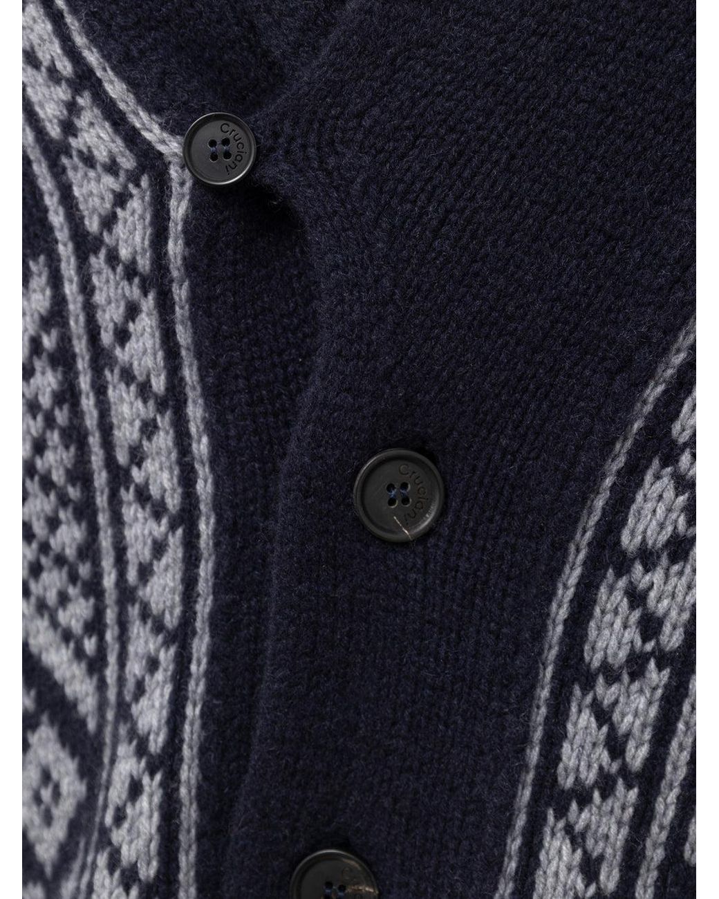 Cruciani Blue Cardigan for men