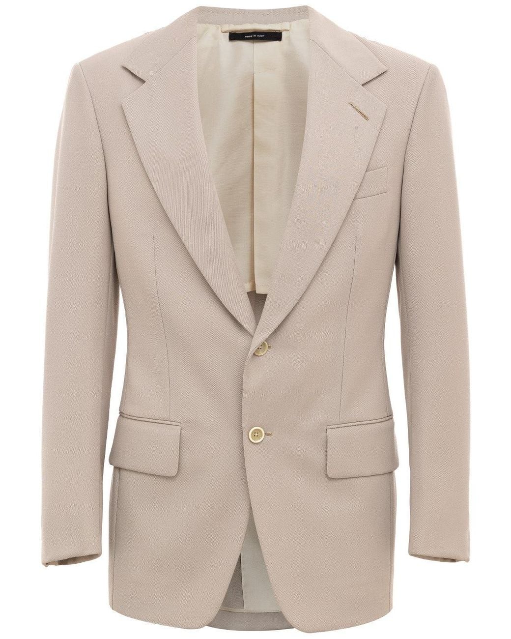 Tom Ford Natural Single -Breasted Jacket for men