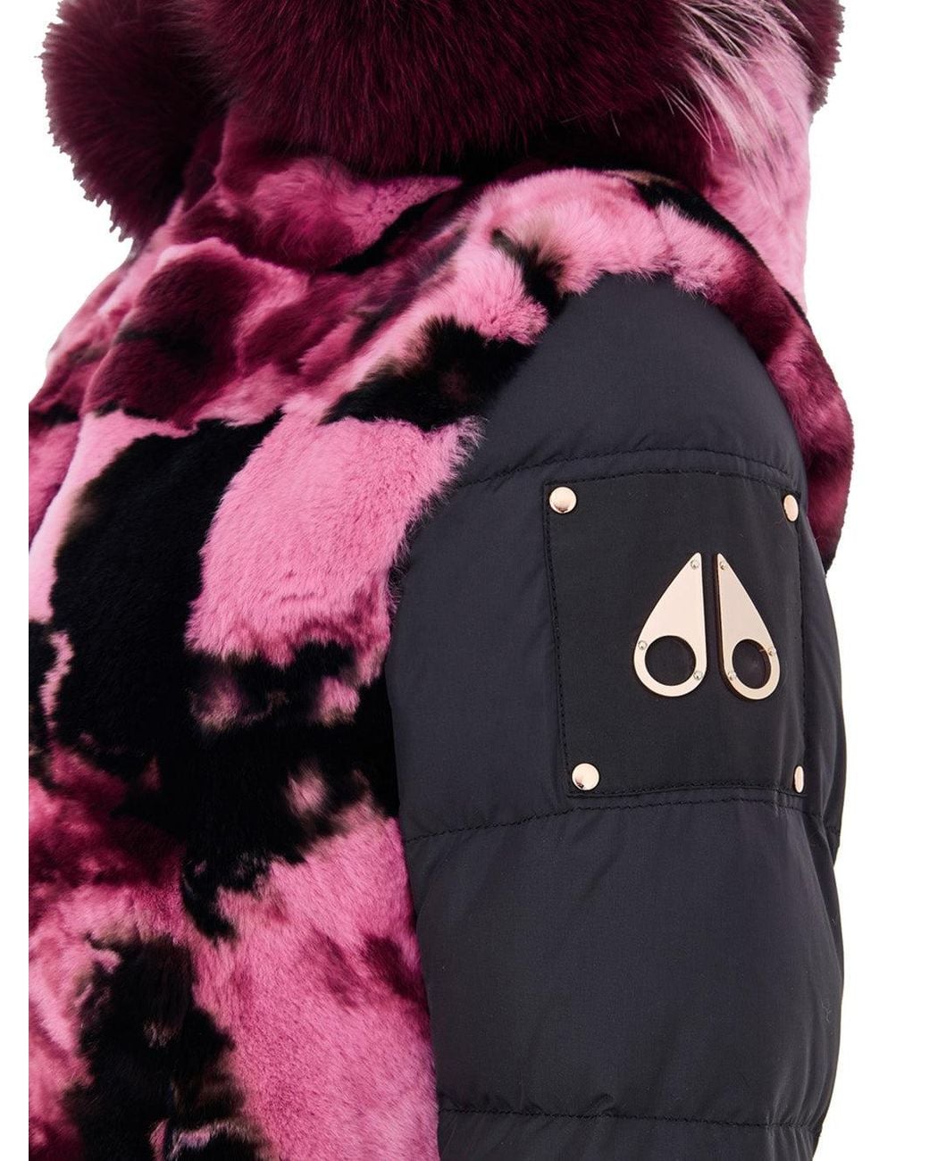Moose Knuckles Purple Giubbino Bomber Con Inserti