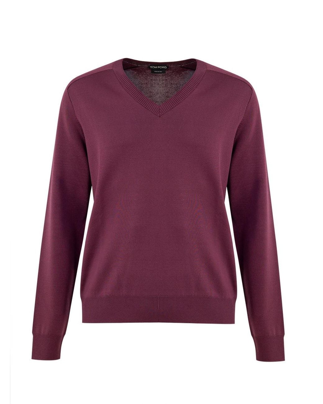 Tom Ford Purple Maglione V-Neck for men