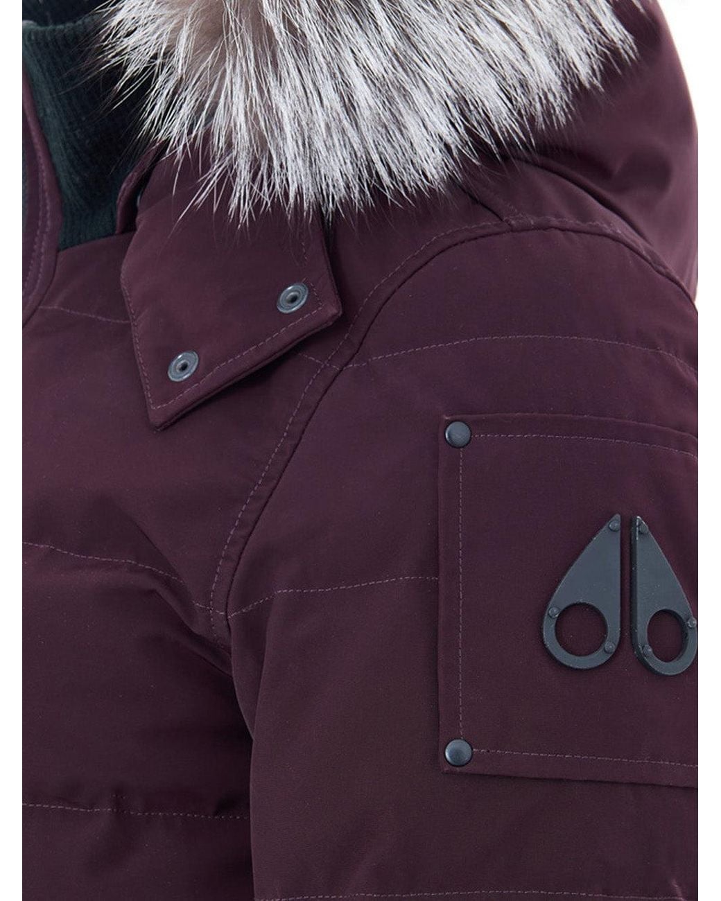 Moose Knuckles Purple Piumino Bomber