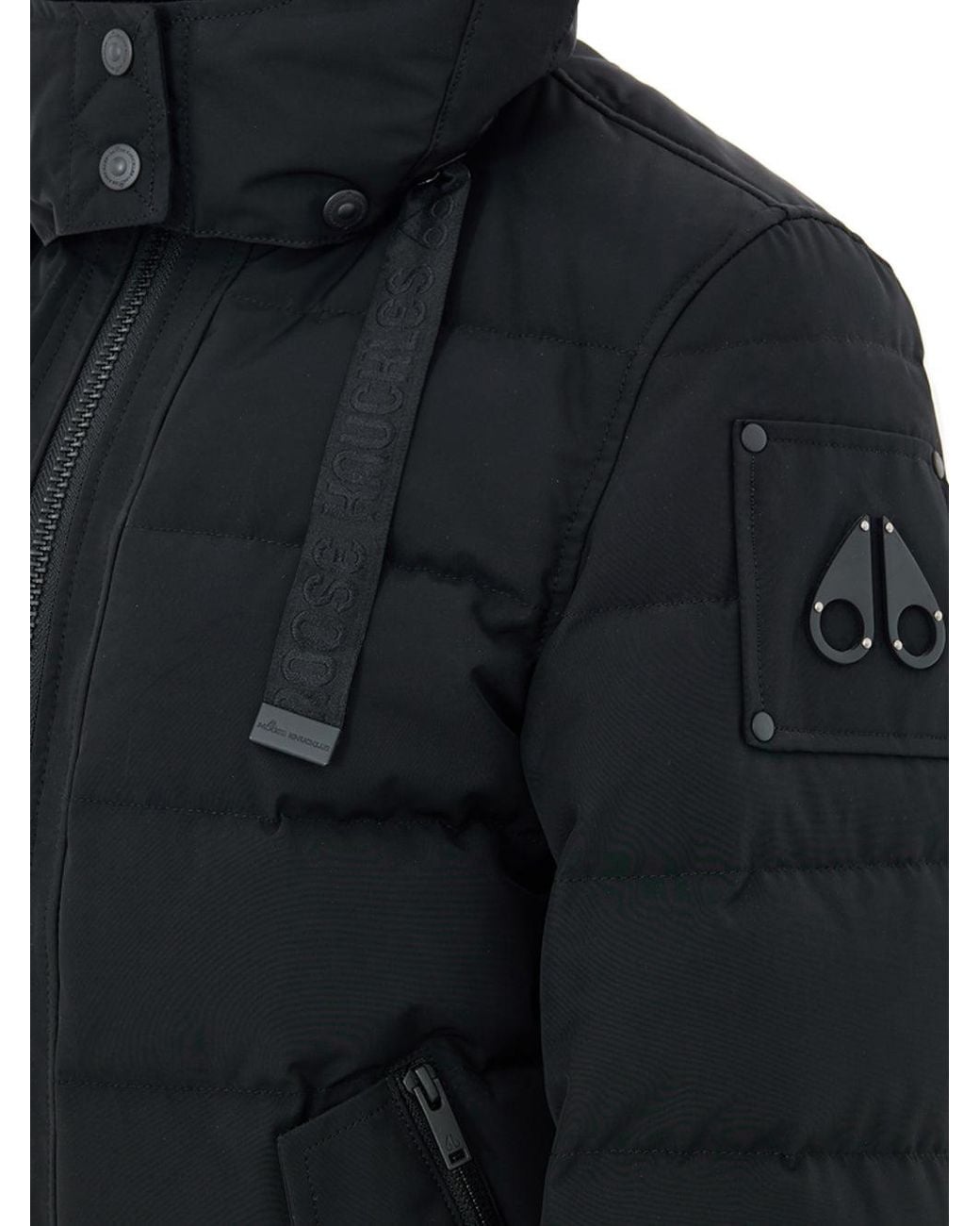 Moose Knuckles Blue Giubbino Bomber Imbottito