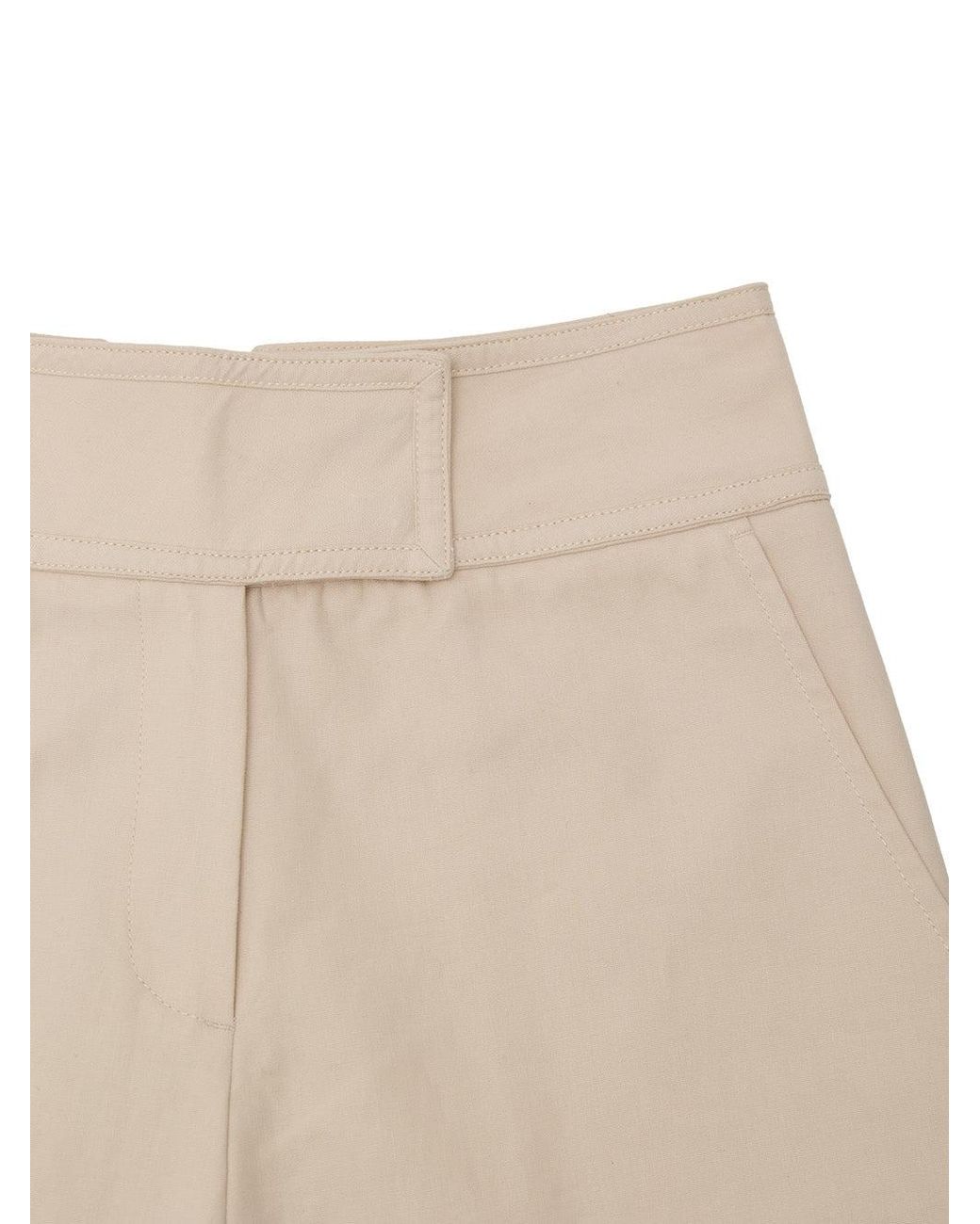 Cult Gaia Natural Pantaloni Cipria Con Fascia