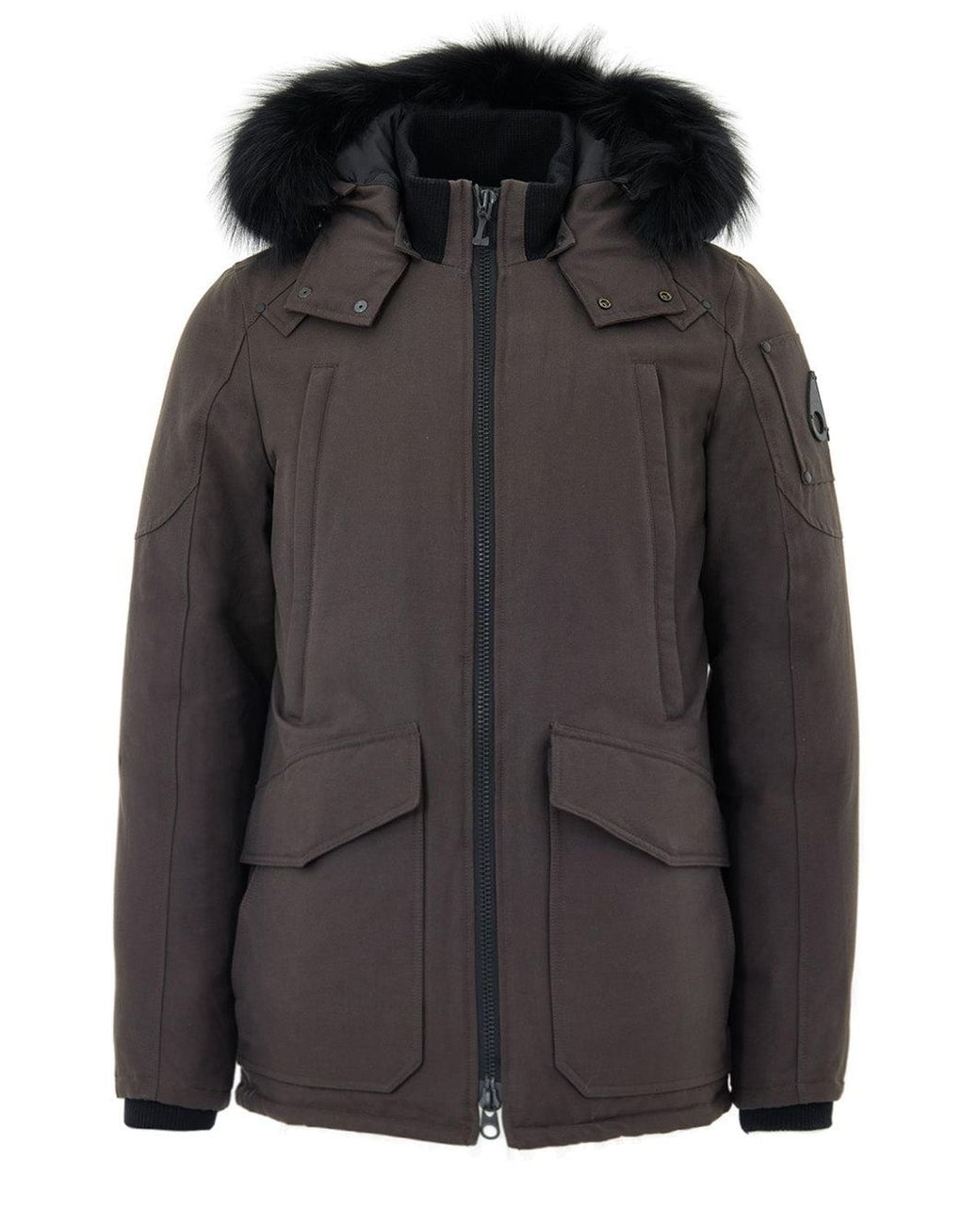 Moose Knuckles Black Giubbino Field Jacket for men