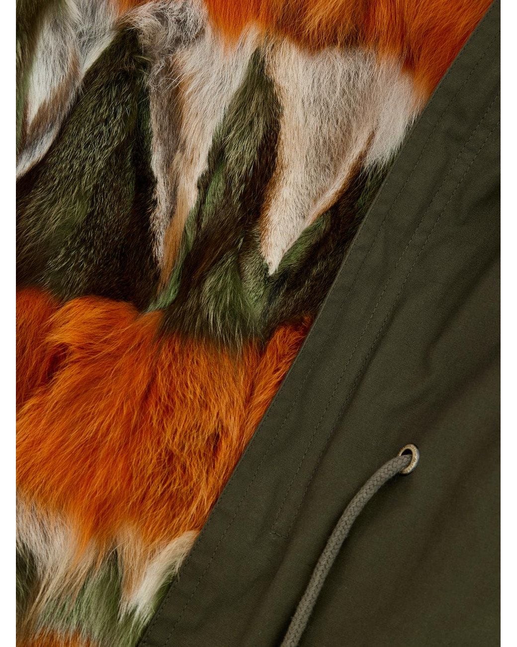 Moose Knuckles Green Parka Corto Con Coulisse for men