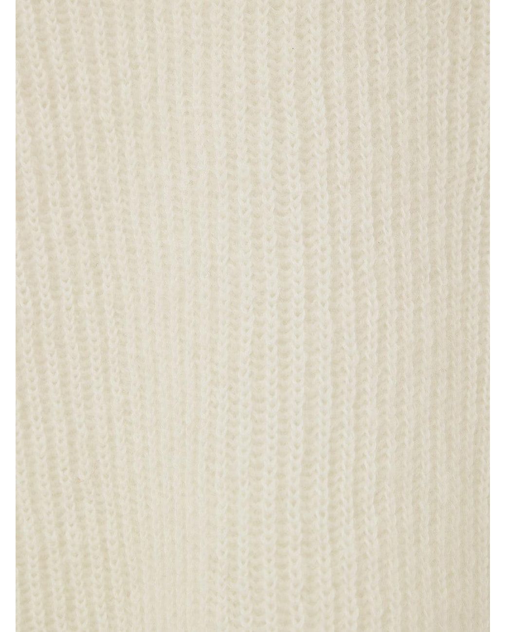 Gran Sasso White Maglia Collo Polo Bianca A Coste Inglesi