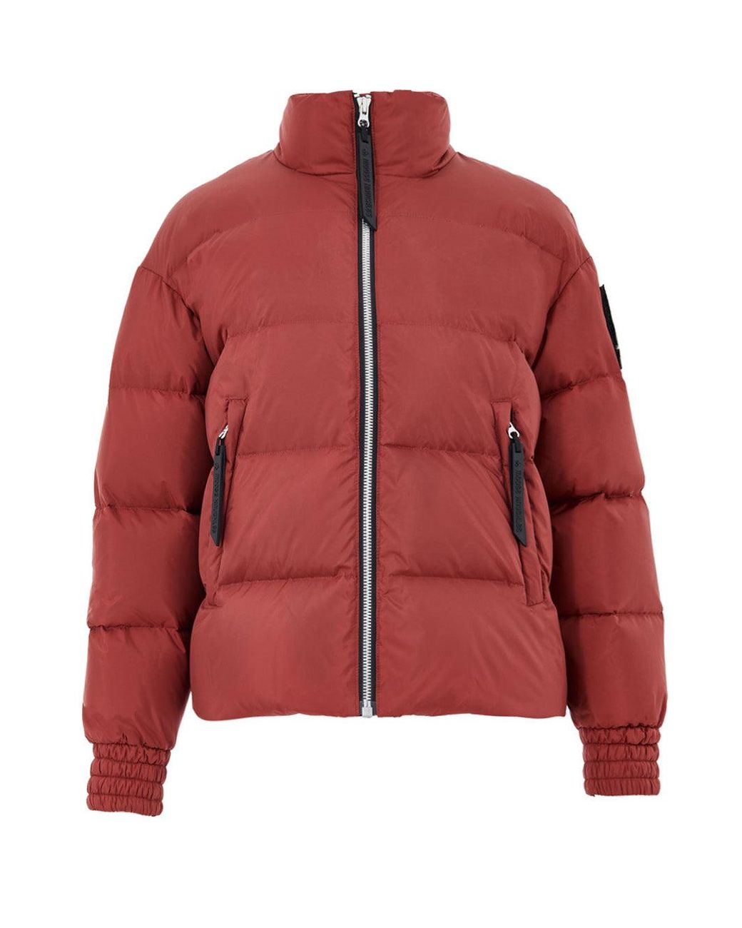 Moose Knuckles Red Giubbino Puffer Imbottito Ruggine for men
