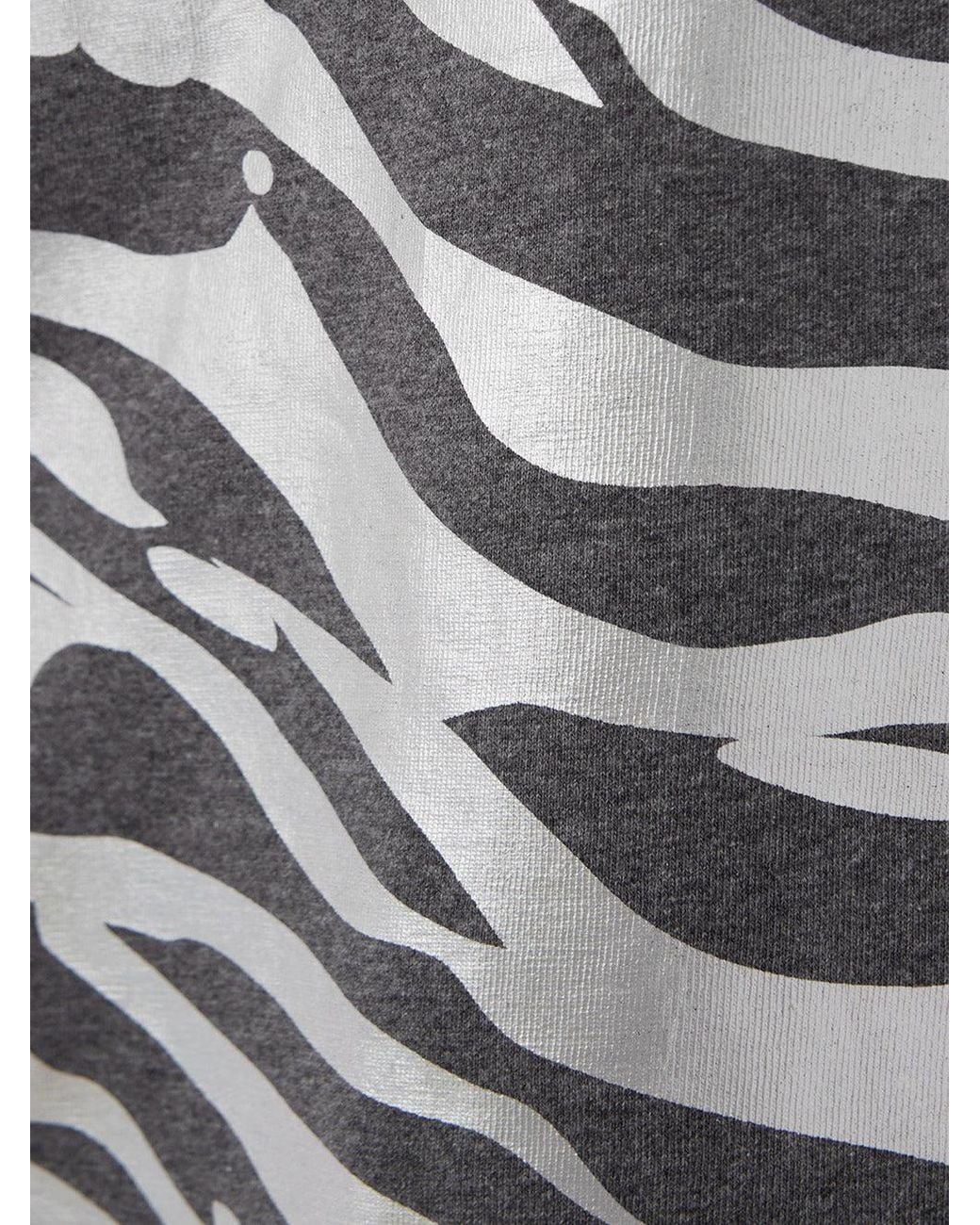 KENZO White Cotton T-shirt With Metal Animalier Print Allover