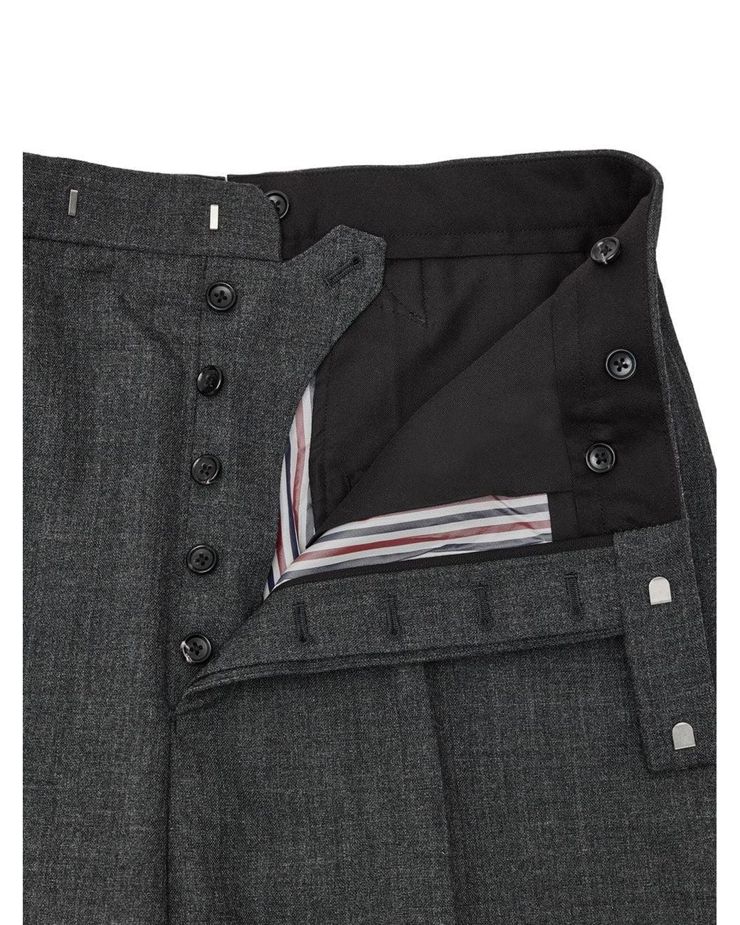 Thom Browne Gray Pantaloni Sartoriali for men