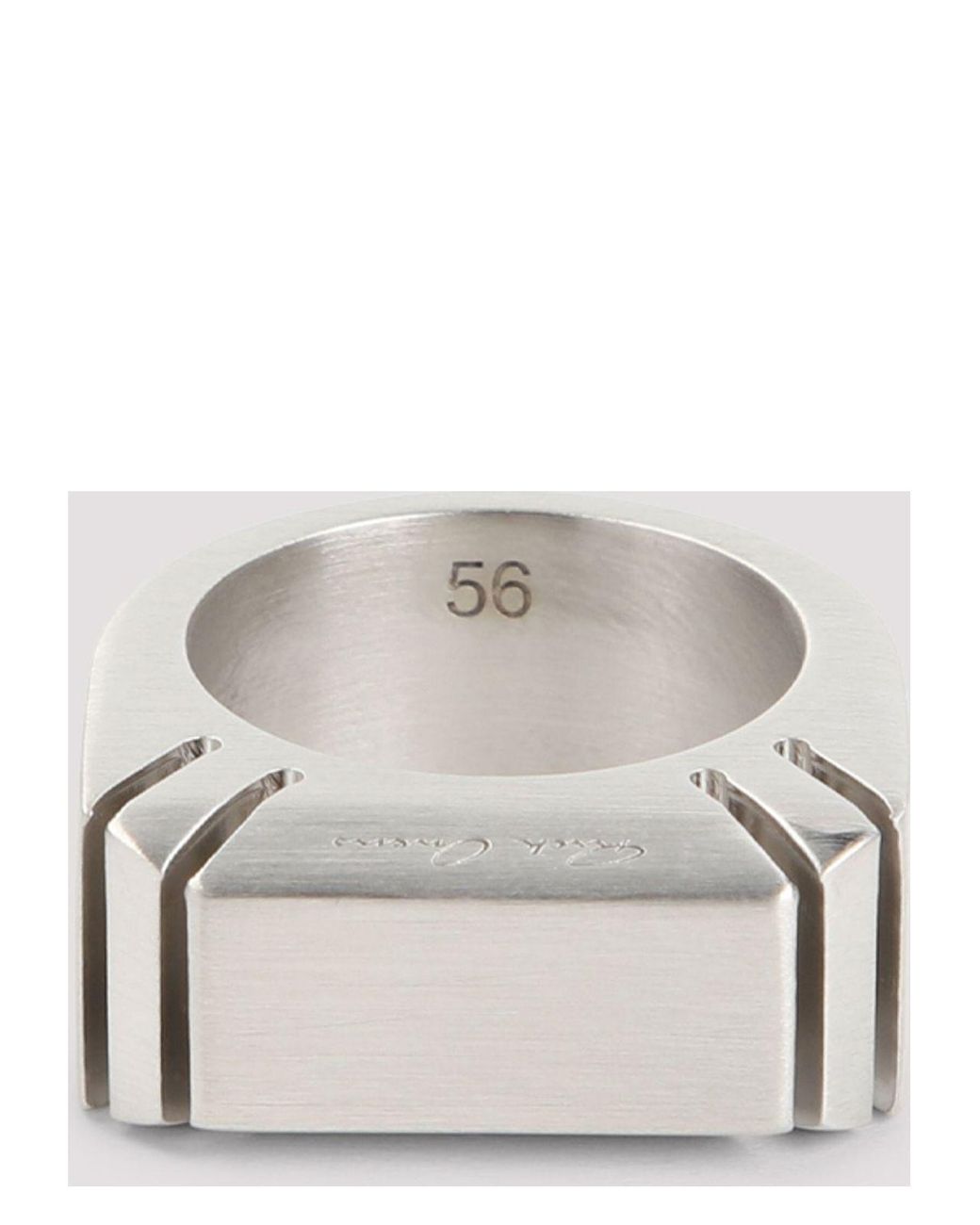 rick owens CUT BEVELED RING 56