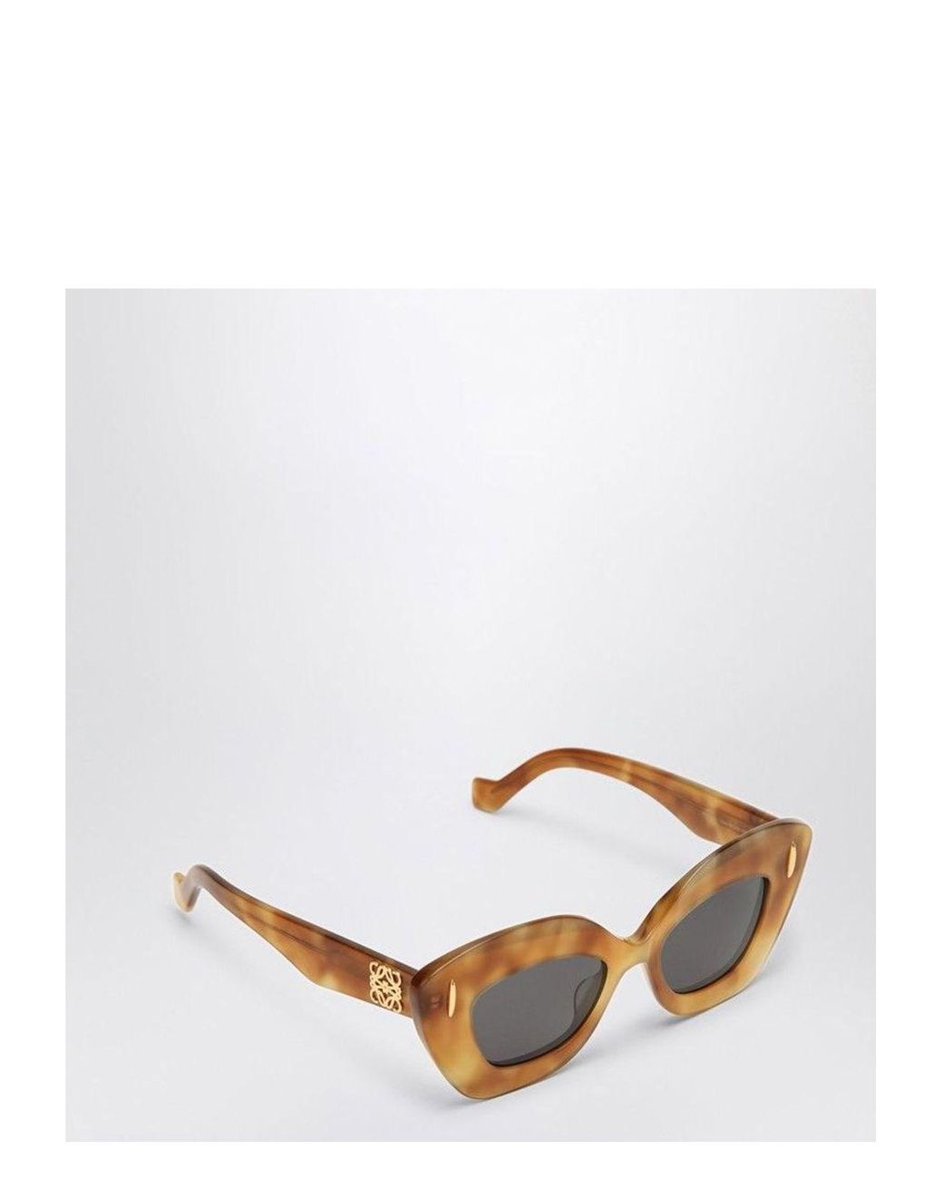 Loewe Retro Screen Havana Sunglasses in White | Lyst