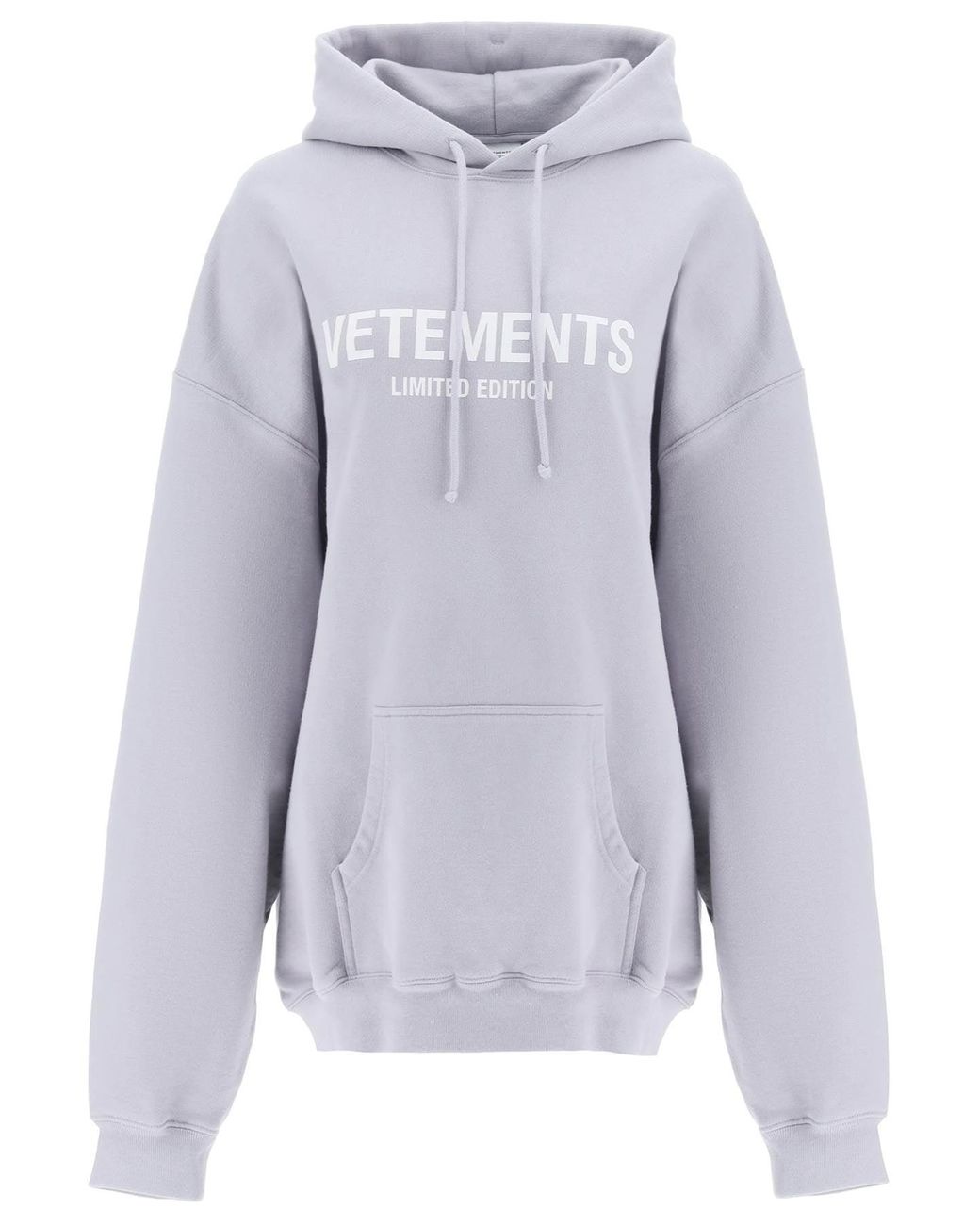 Vetements Oversized Limited Edition Logo Hoodie in Blue | Lyst