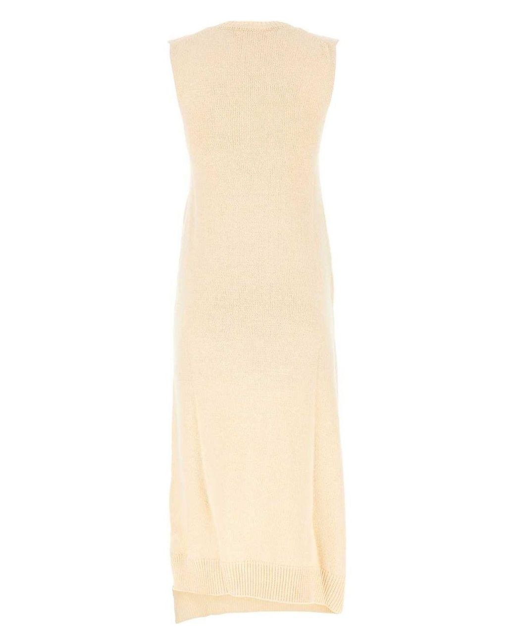 ワンピース Jil Sander Ivory japanese cotton dress Jil Sander Ivory Japanese Cotton Dress in Natural | Lyst